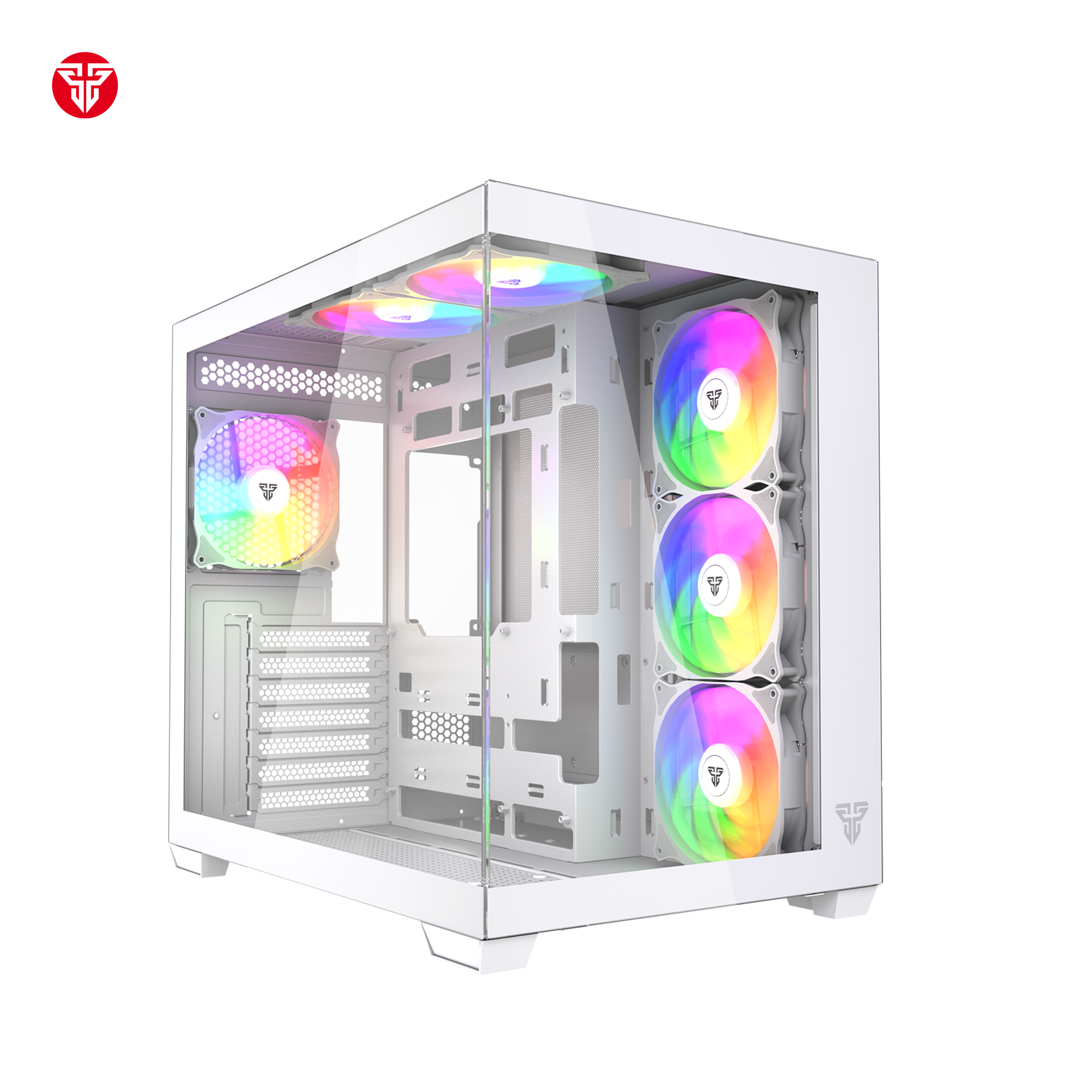 Fantech CG85 LUMINA MID Tower Gaming Case - White