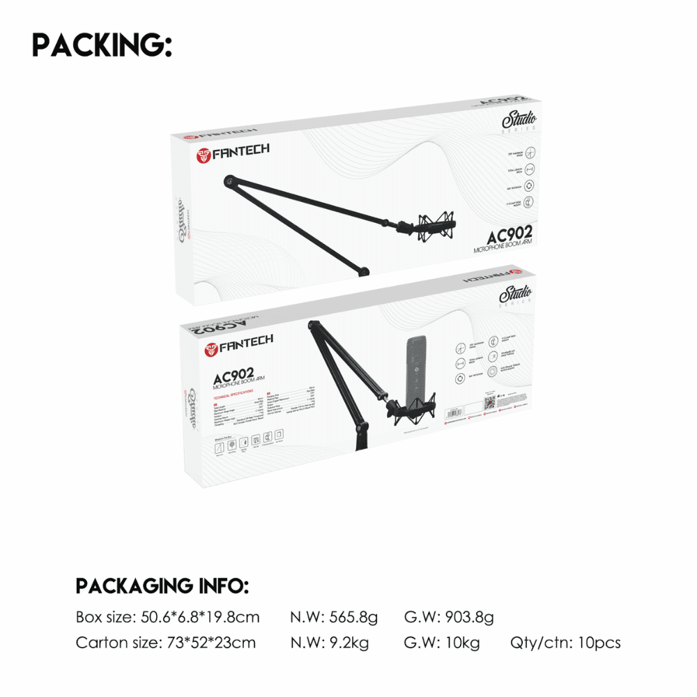 Fantech Ac902 Microphone Boom Arm - Gameonjo