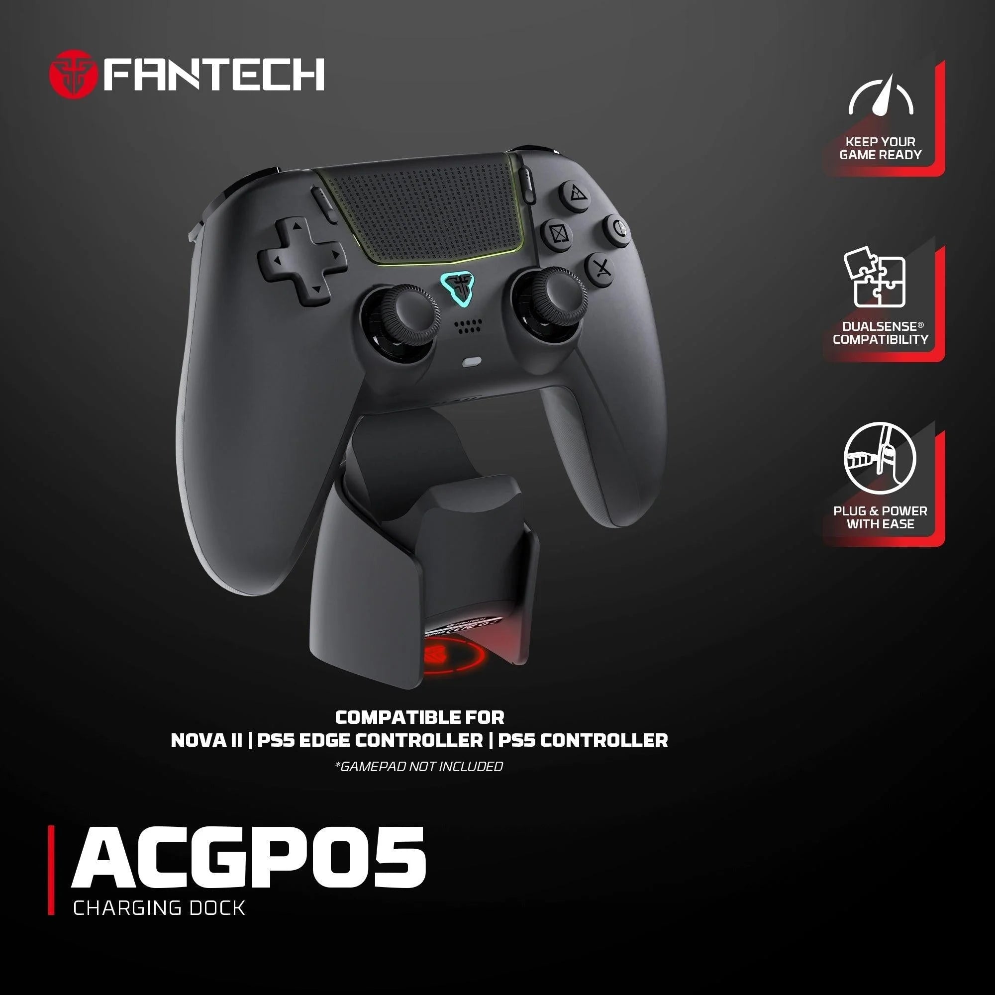 Fantech acgp05 charging dock for wgp15 - console | controller