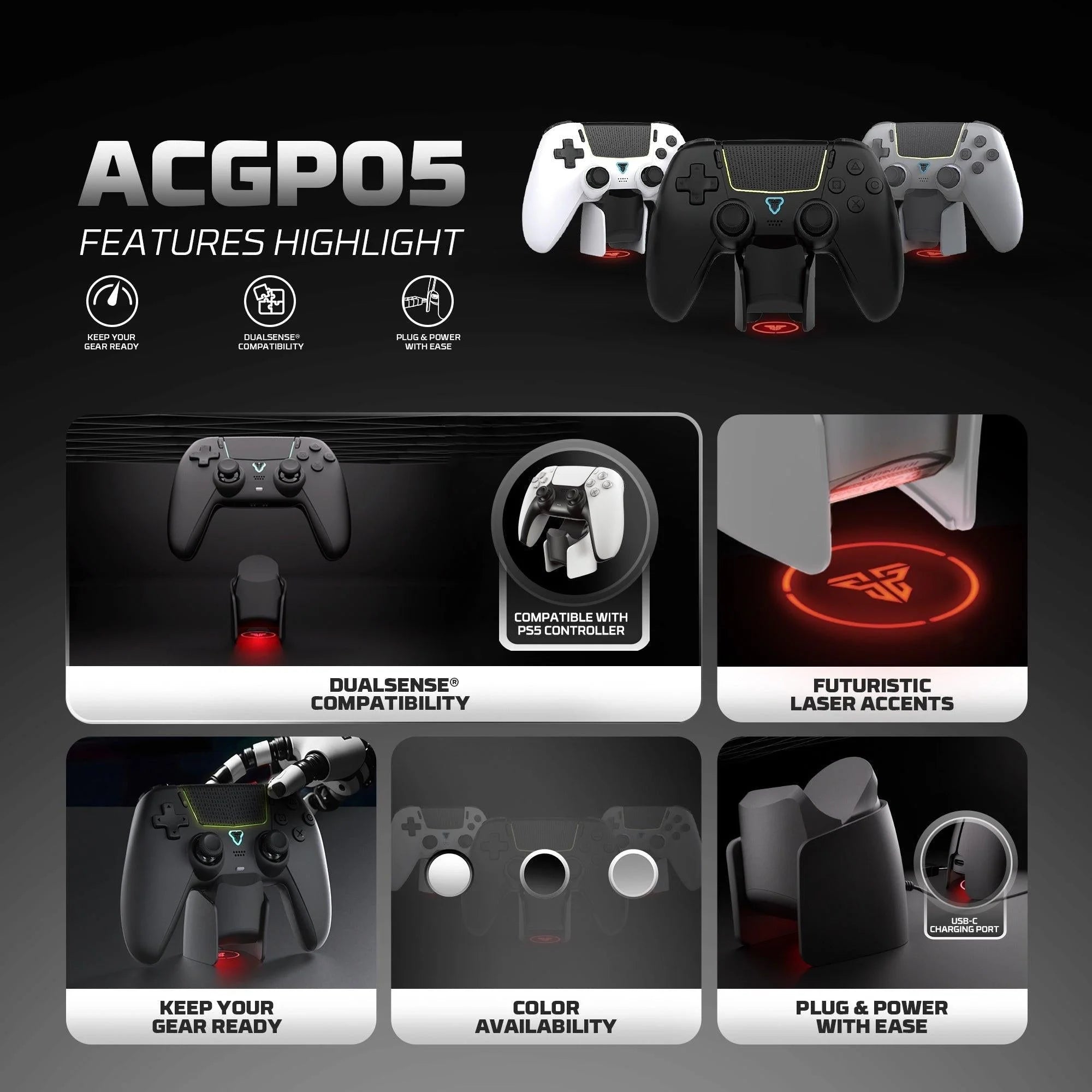 Fantech acgp05 charging dock for wgp15 - console | controller