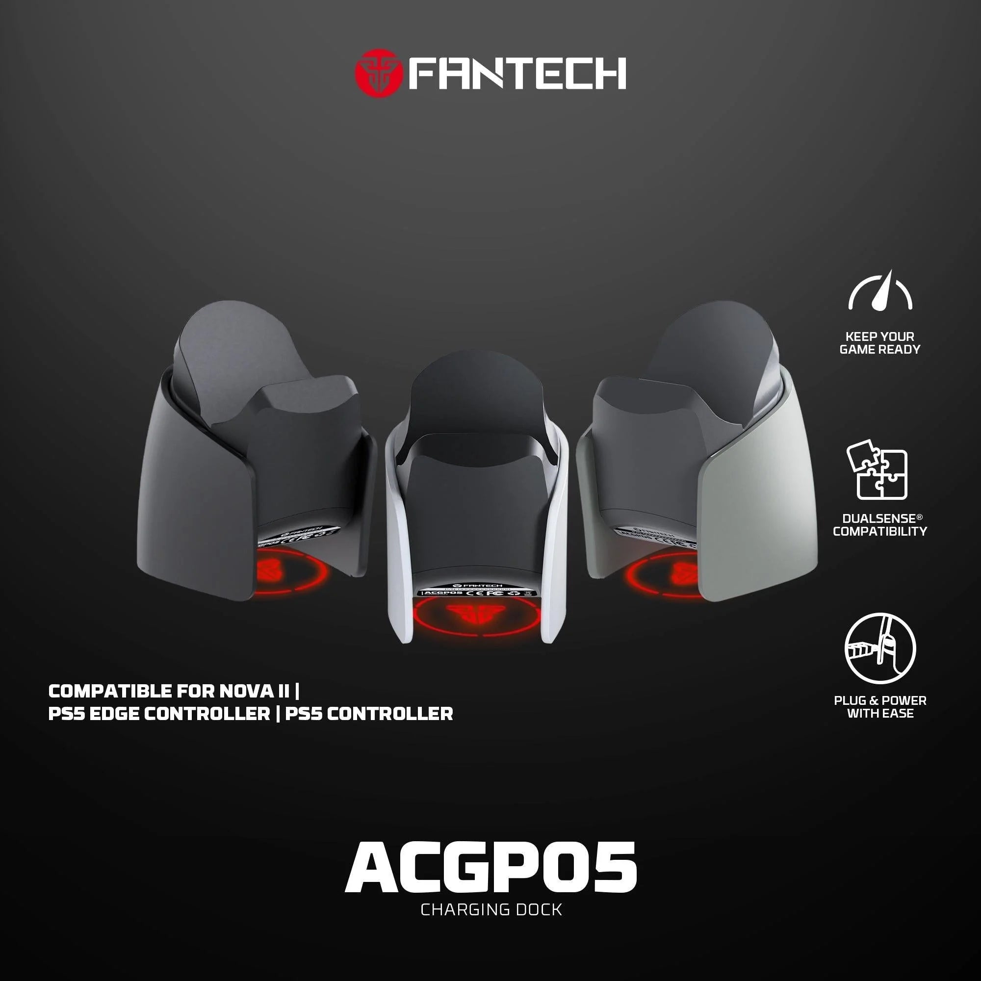 Fantech acgp05 charging dock for wgp15 - console | controller