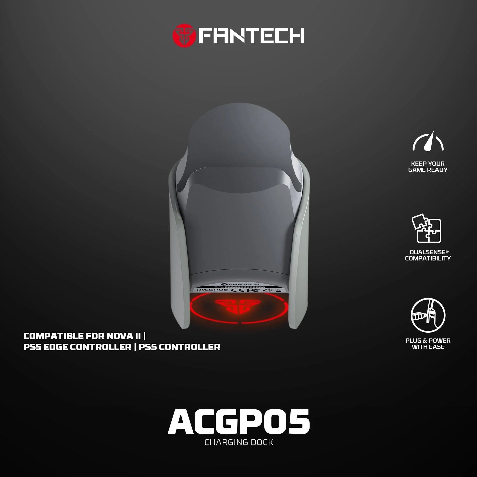 Fantech acgp05 charging dock for wgp15 - console | controller