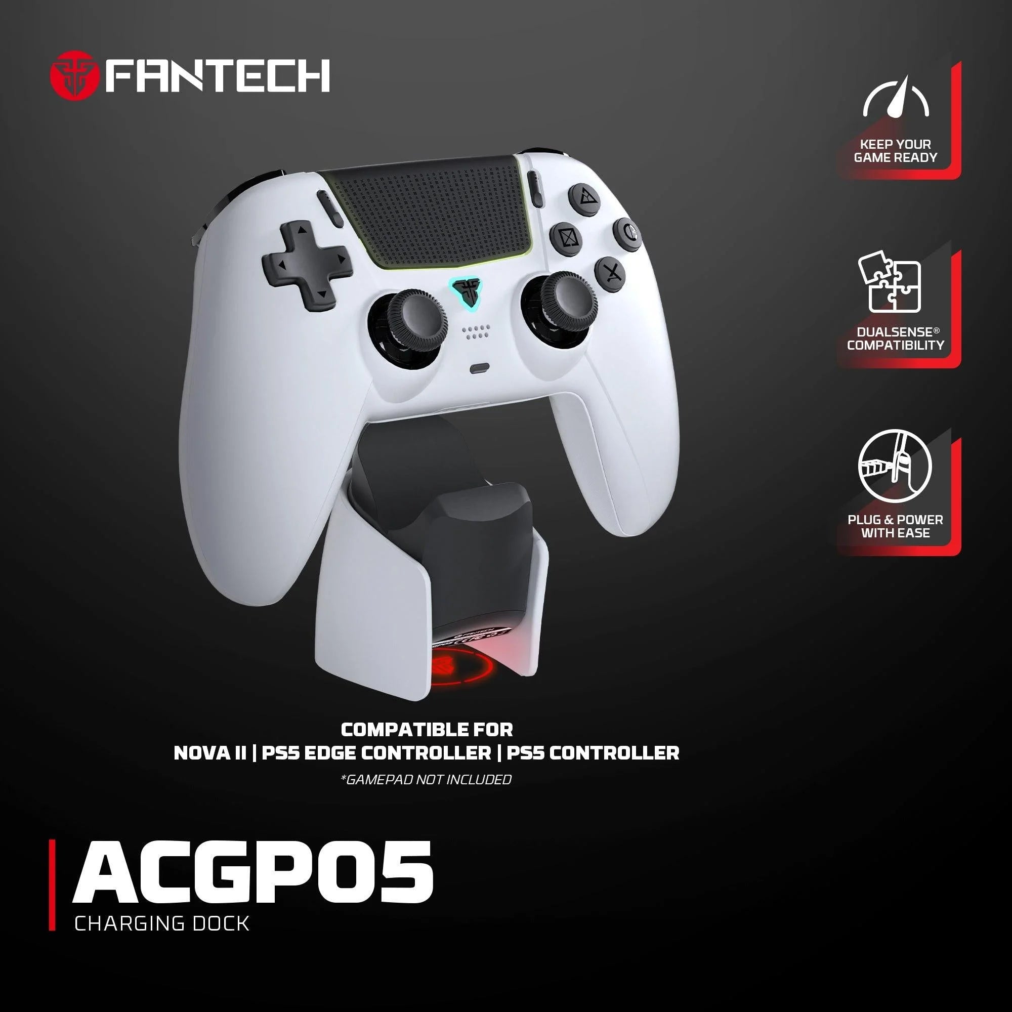 Fantech acgp05 charging dock for wgp15 - console | controller