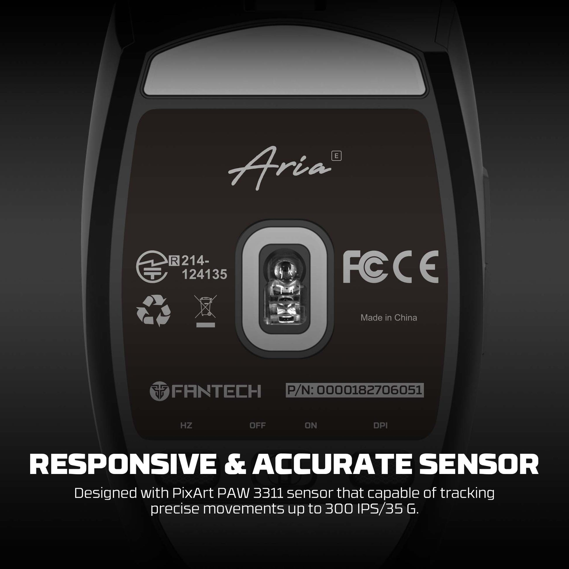 Fantech Aria Xd7e Wireless Gaming Mouse - Black - Gameonjo