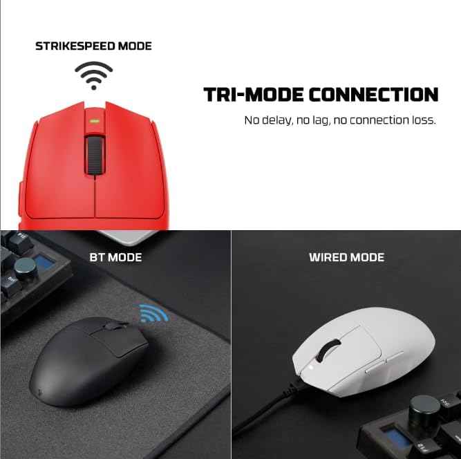 Fantech Aria Xd7v2 Wireless Gaming Mouse, 53g Ultra-lightweight Huano Switches,