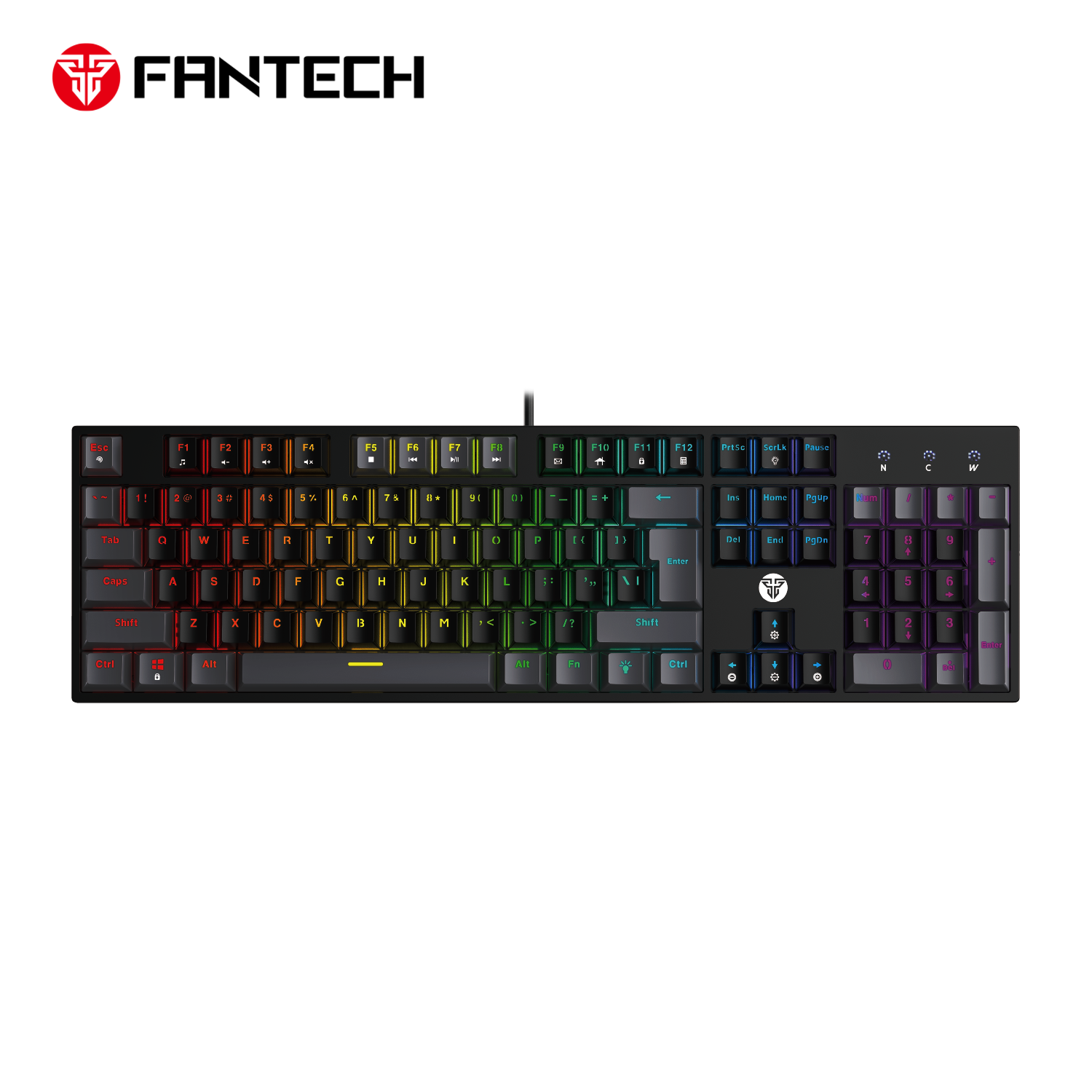 Fantech Atom Tkl Mk886v2 104keycaps Keycaps Mechanical Keyboard - Gameonjo