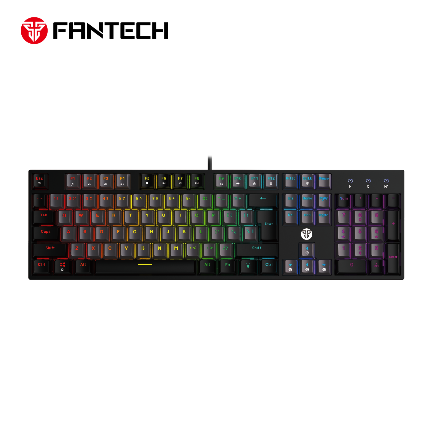 Fantech Atom Tkl Mk886v2 104keycaps Keycaps Mechanical Keyboard - Gameonjo