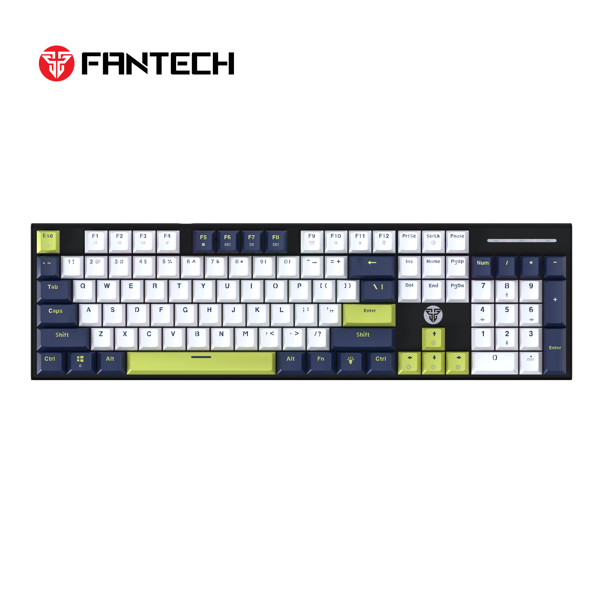 Fantech Atom104s Mk878s Mechanical Gaming Keyboard Mori Edition White