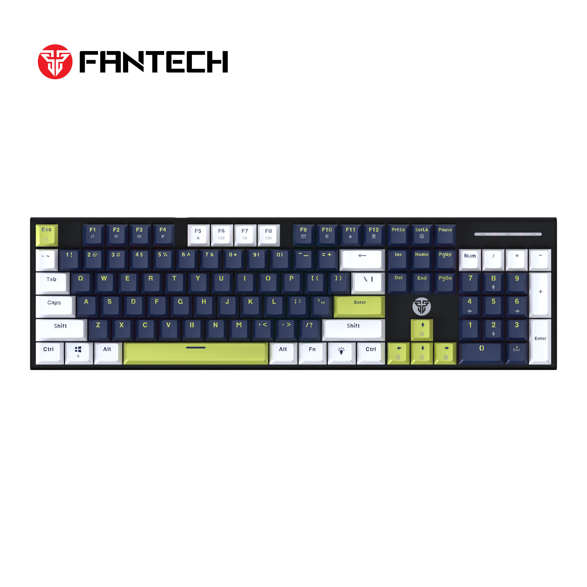 Fantech Atom104s Mk878s Mechanical Gaming Keyboard Mori Edition White