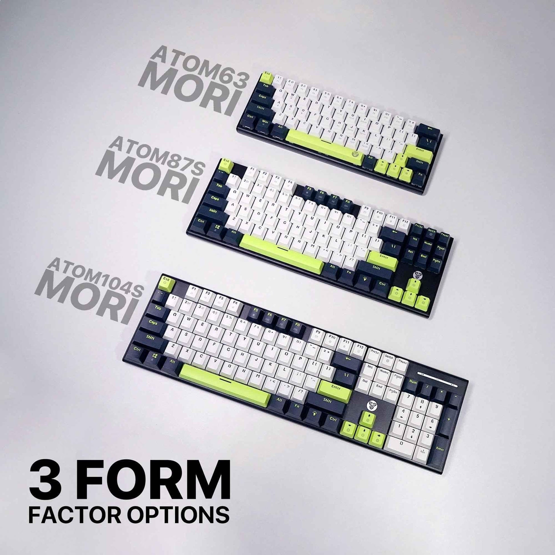 Fantech atom87s mk877s keyboard - mori edition black mechanical gaming keyboard