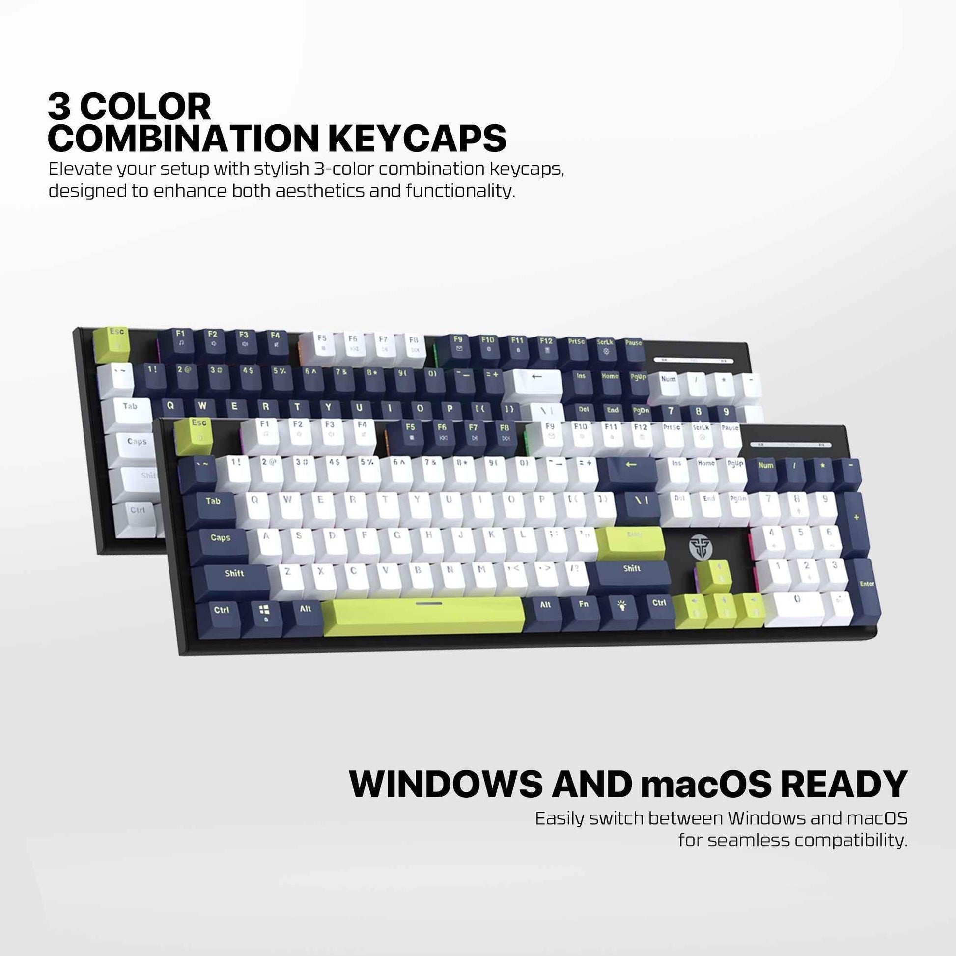 Fantech atom87s mk877s keyboard - mori edition white mechanical gaming keyboard - keyboard