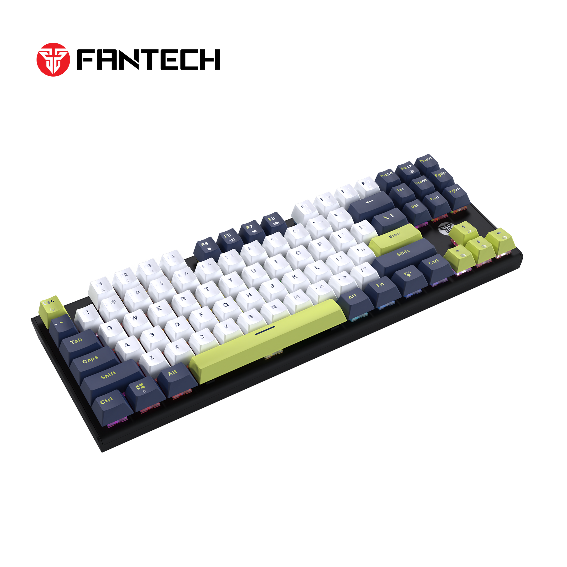 Fantech Atom87s Mk877s Mechanical Gaming Keyboard Mori Edition White