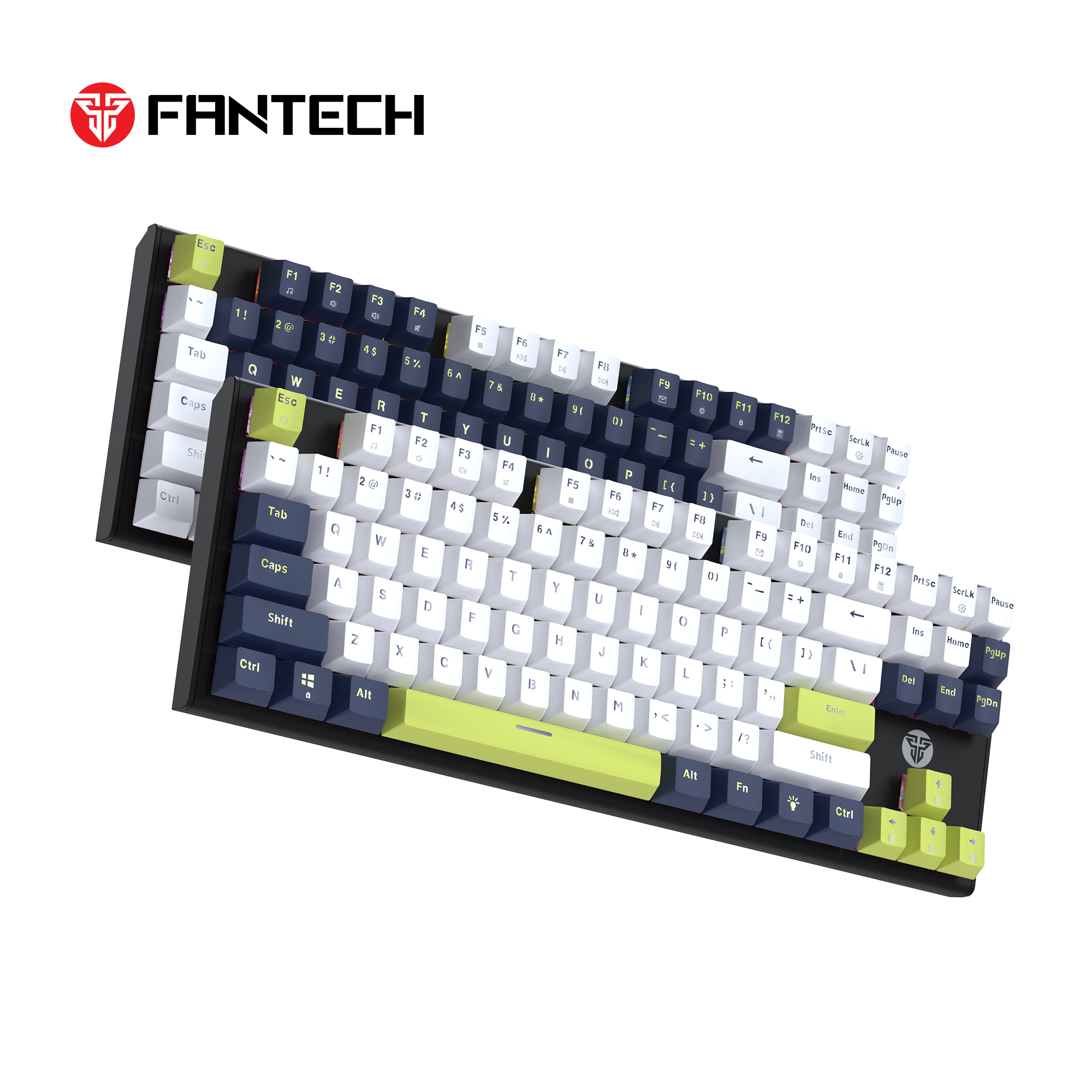 Fantech Atom87s Mk877s Mechanical Gaming Keyboard Mori Edition White