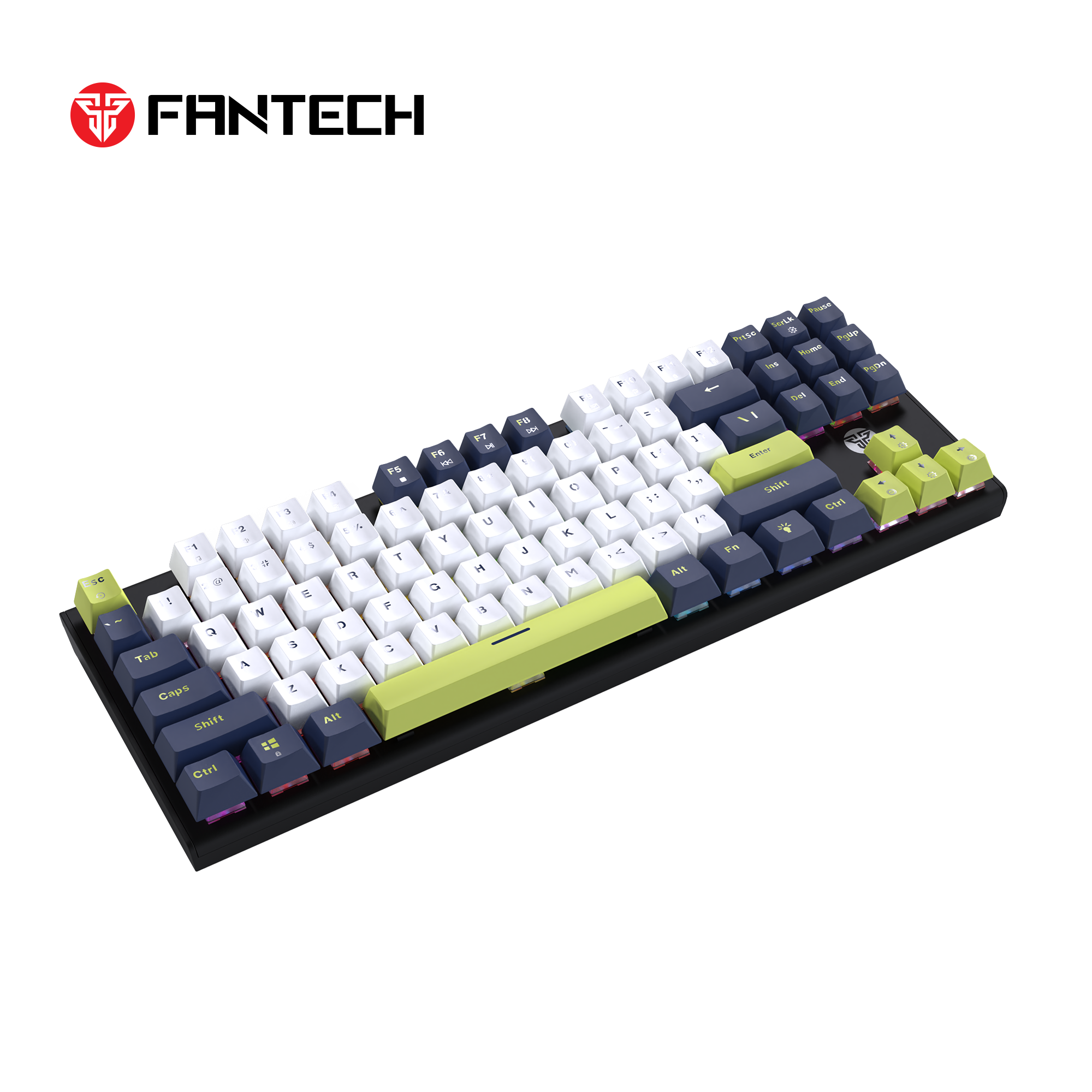 Fantech Atom87s Mk877s Mechanical Gaming Keyboard Mori Edition White