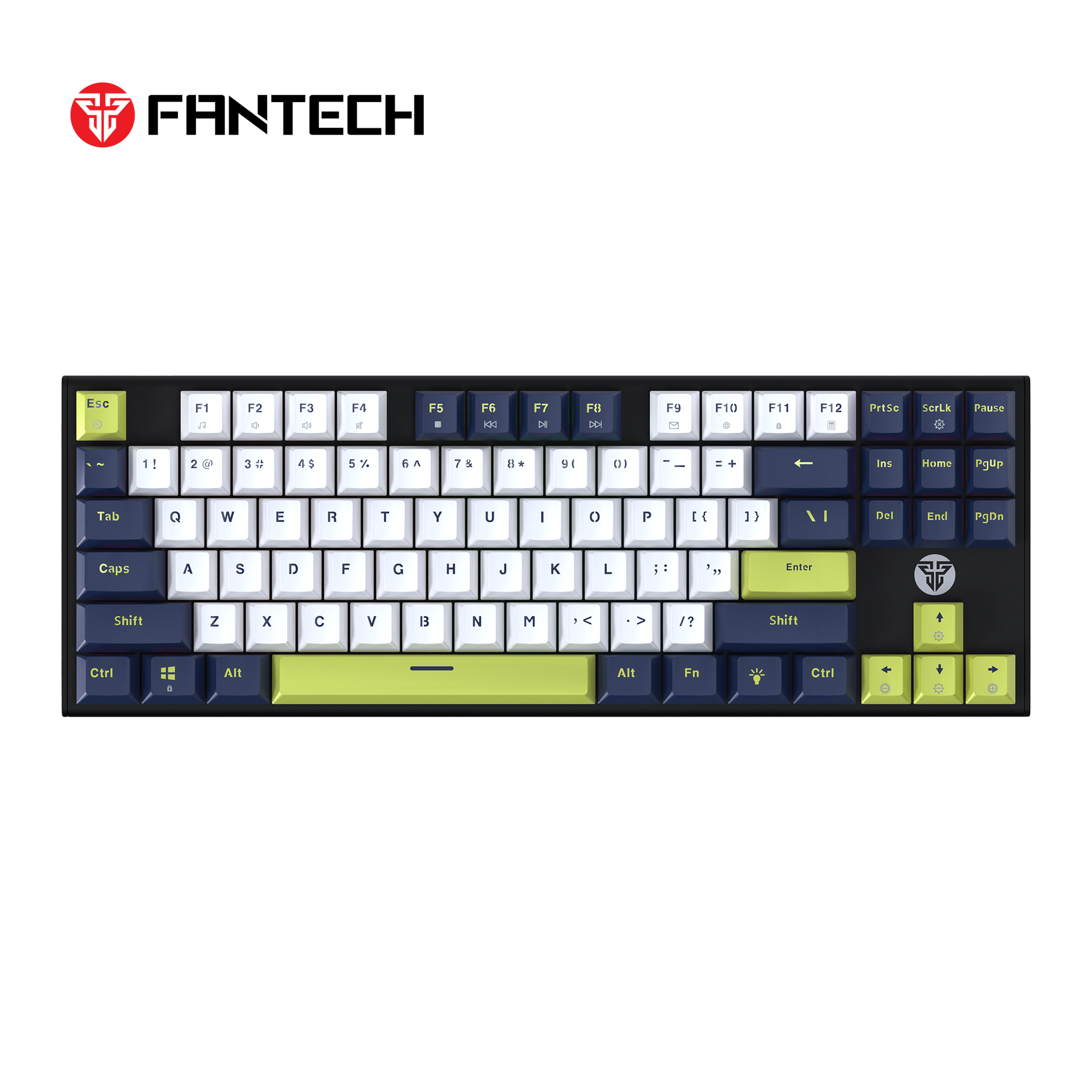 Fantech atom87s mk877s mechanical keyboard - mori edition white for premium performance and style - keyboard