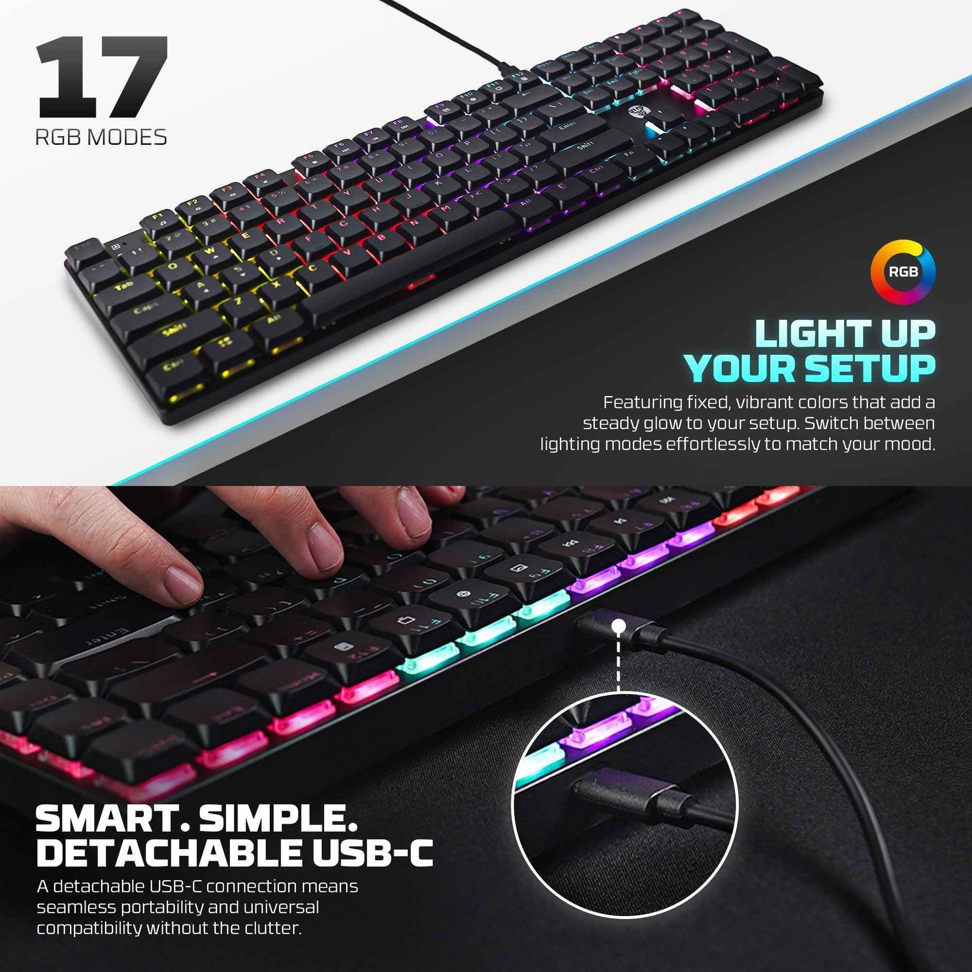 Fantech Atomair108 Mk314 Mechanical Keyboard Low-profile