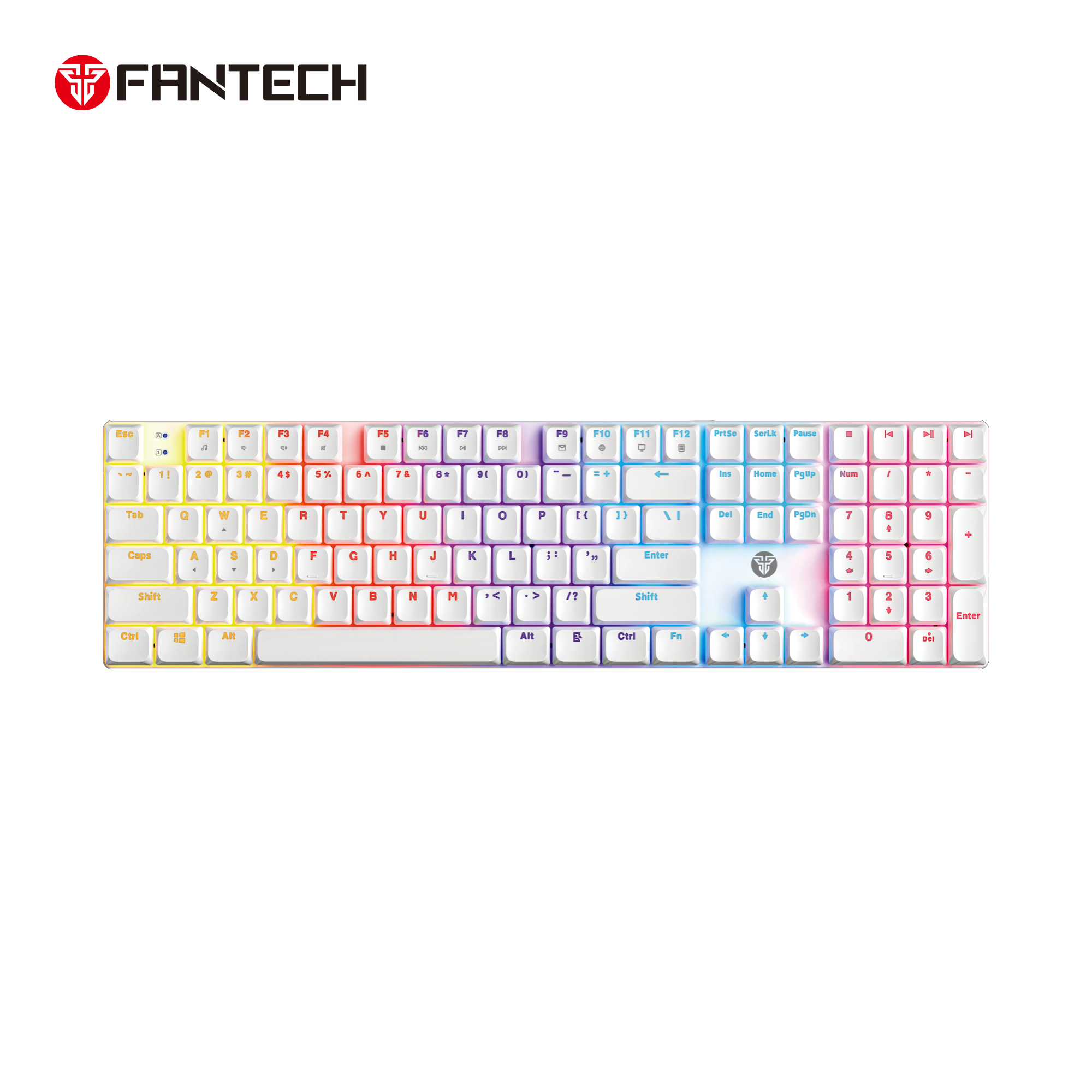 Fantech Atomair108 Mk314 Mechanical Keyboard Low-profile White