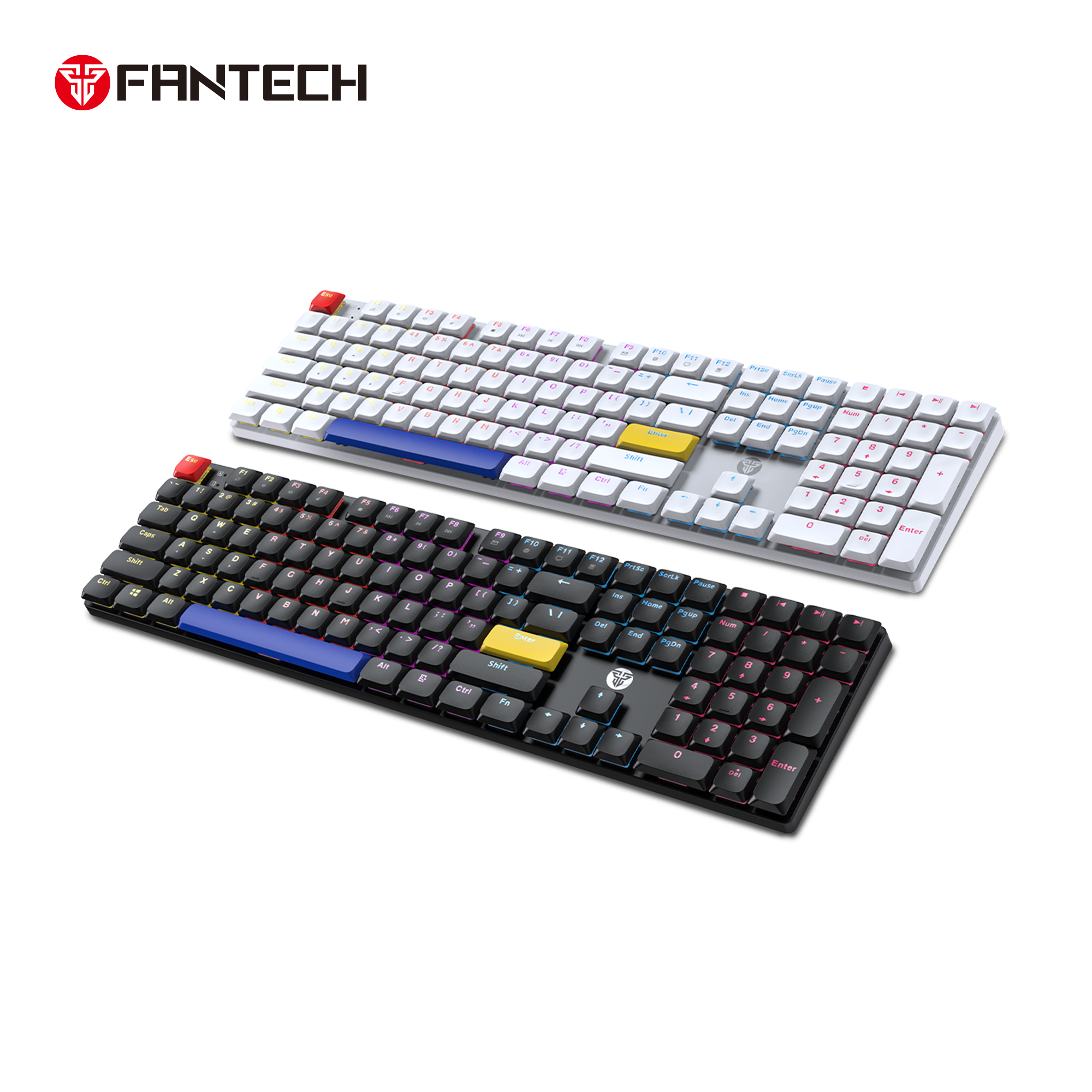 Fantech Atomair108 Mk314 Mechanical Keyboard Low-profile White
