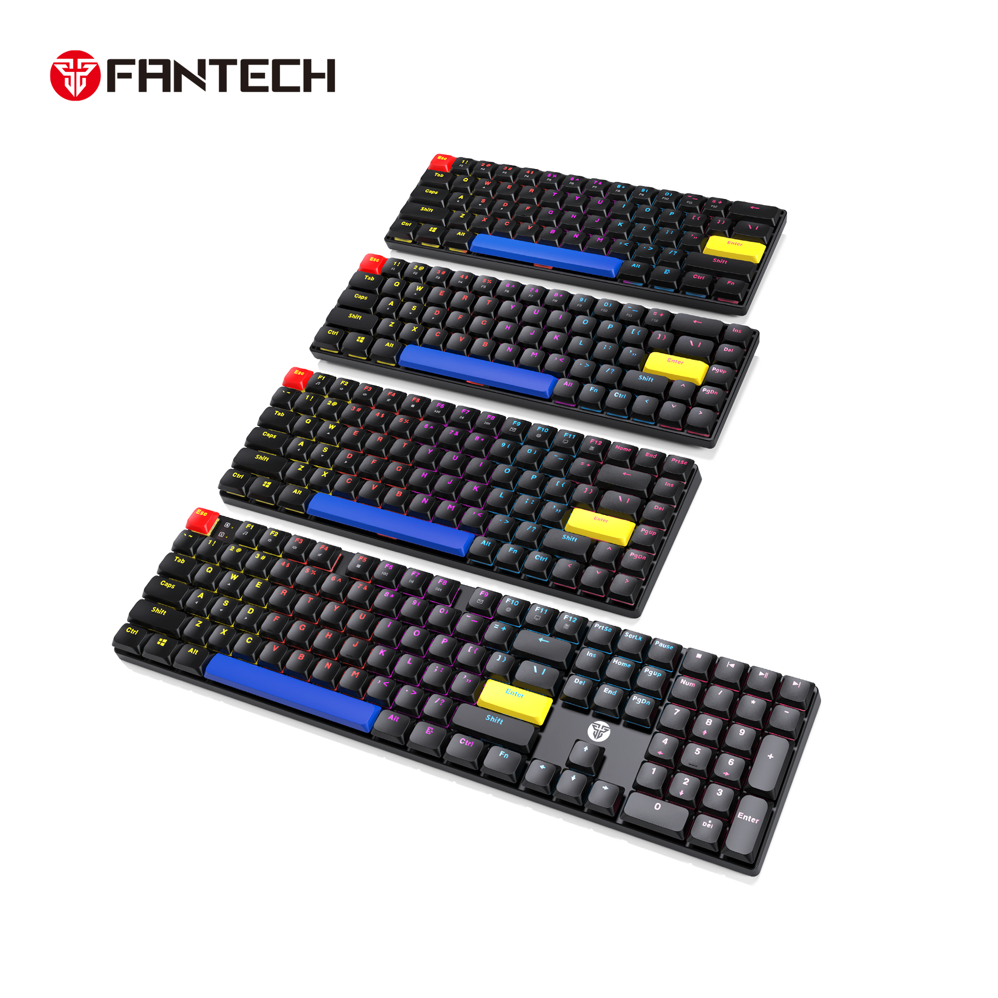 Fantech atomair61 mk311 keyboard - low-profile mechanical keyboard for ultimate gaming experience - keyboard
