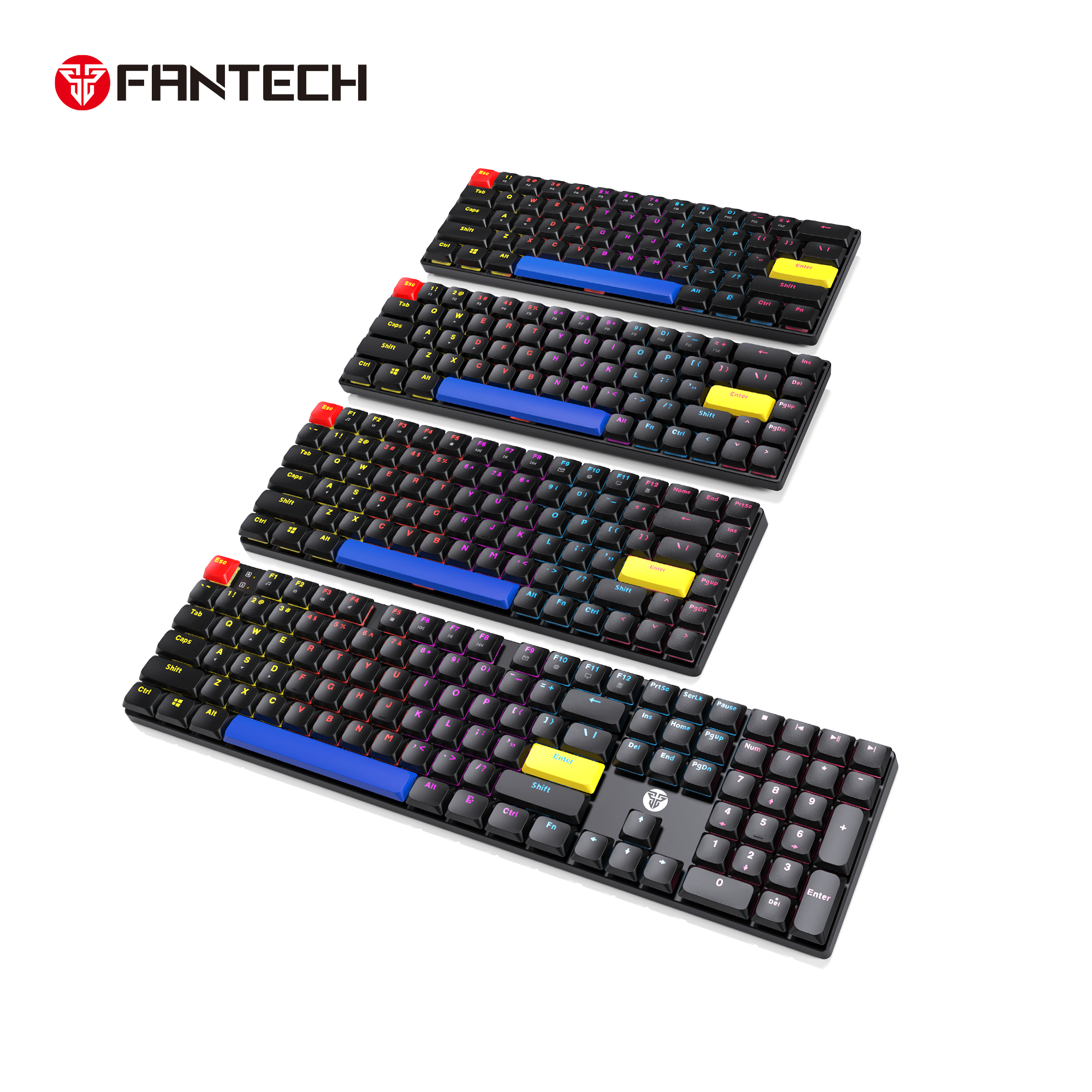Fantech atomair61 mk311 keyboard - low-profile mechanical keyboard for ultimate gaming experience - keyboard