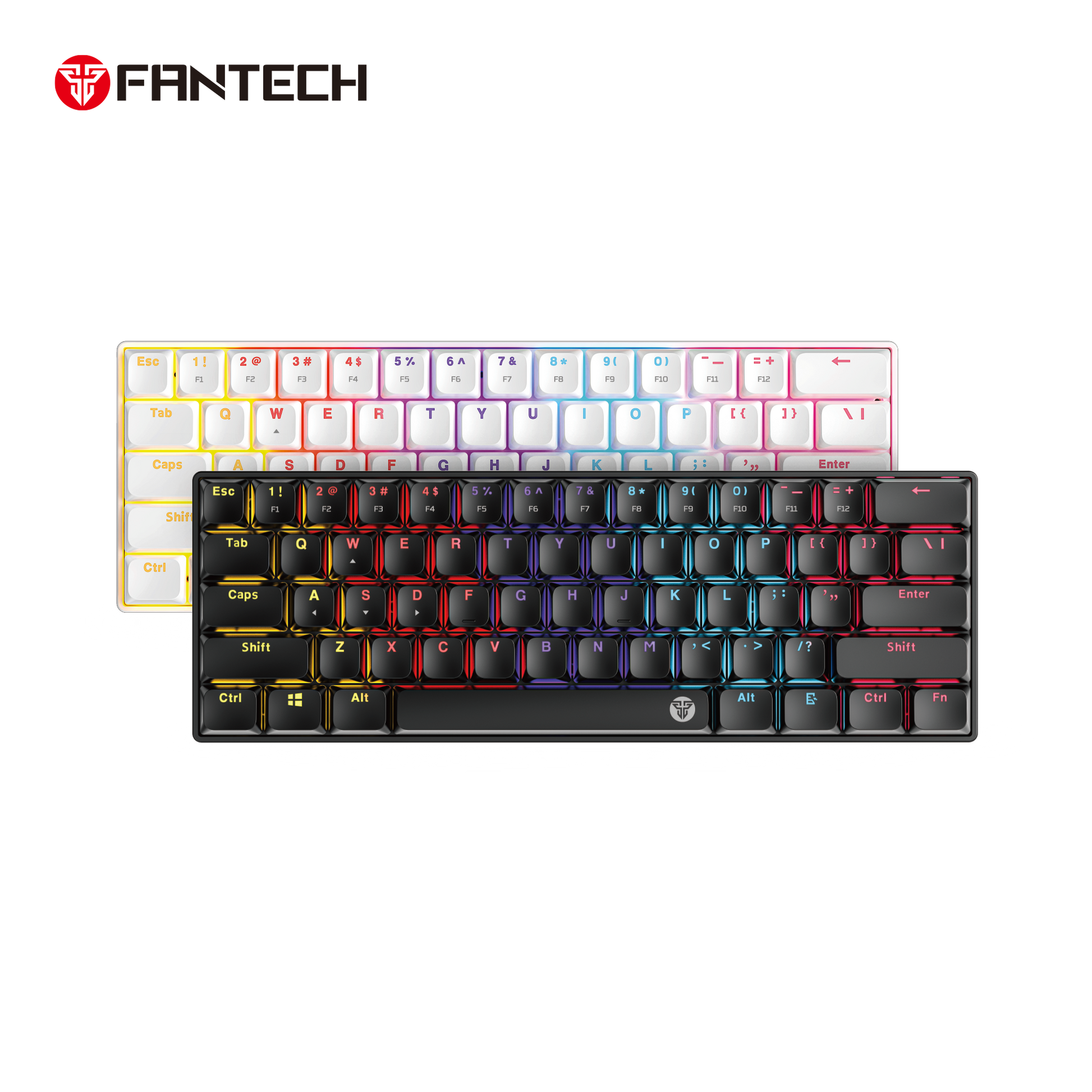 Fantech atomair61 mk311 keyboard - low-profile white mechanical keyboard - keyboard