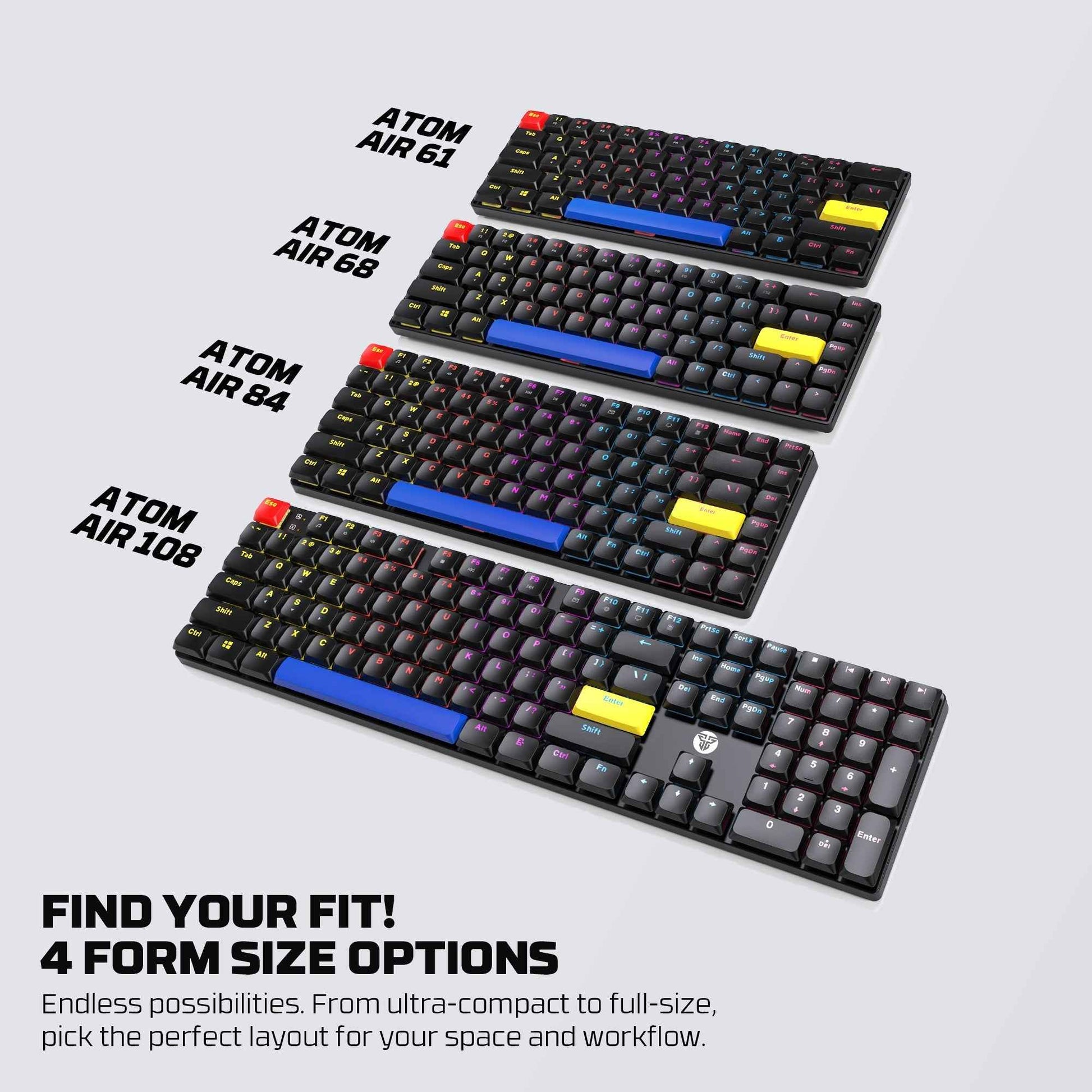 Fantech Atomair61 Mk311 Mechanical Keyboard Low-profile