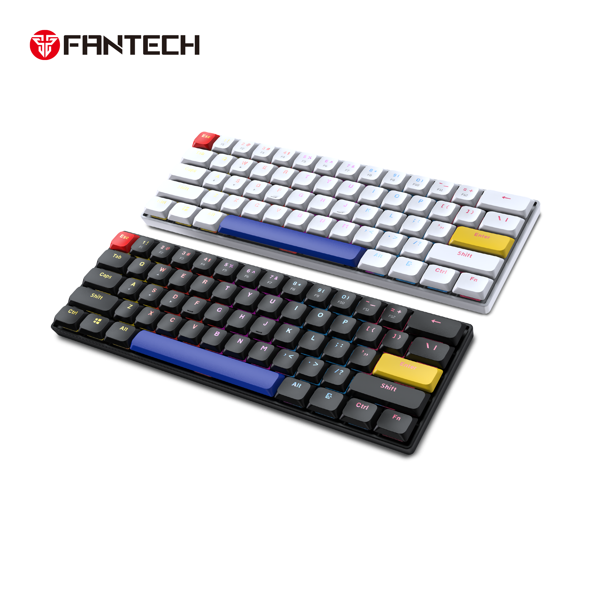 Fantech Atomair61 Mk311 Mechanical Keyboard Low-profile White