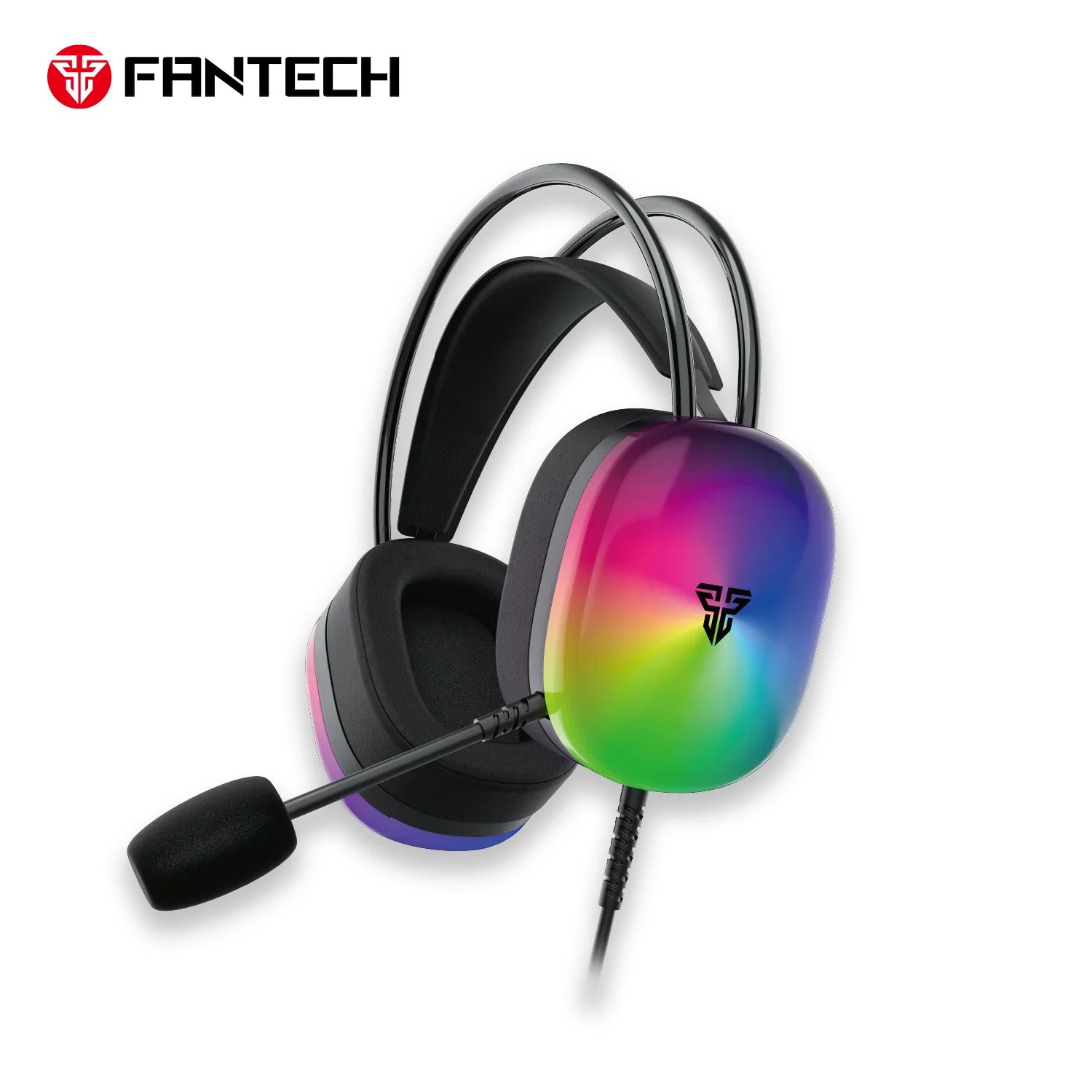 Fantech aurora hg29 gaming headset - 7.1 virtual surround sound with rgb lights - headsets
