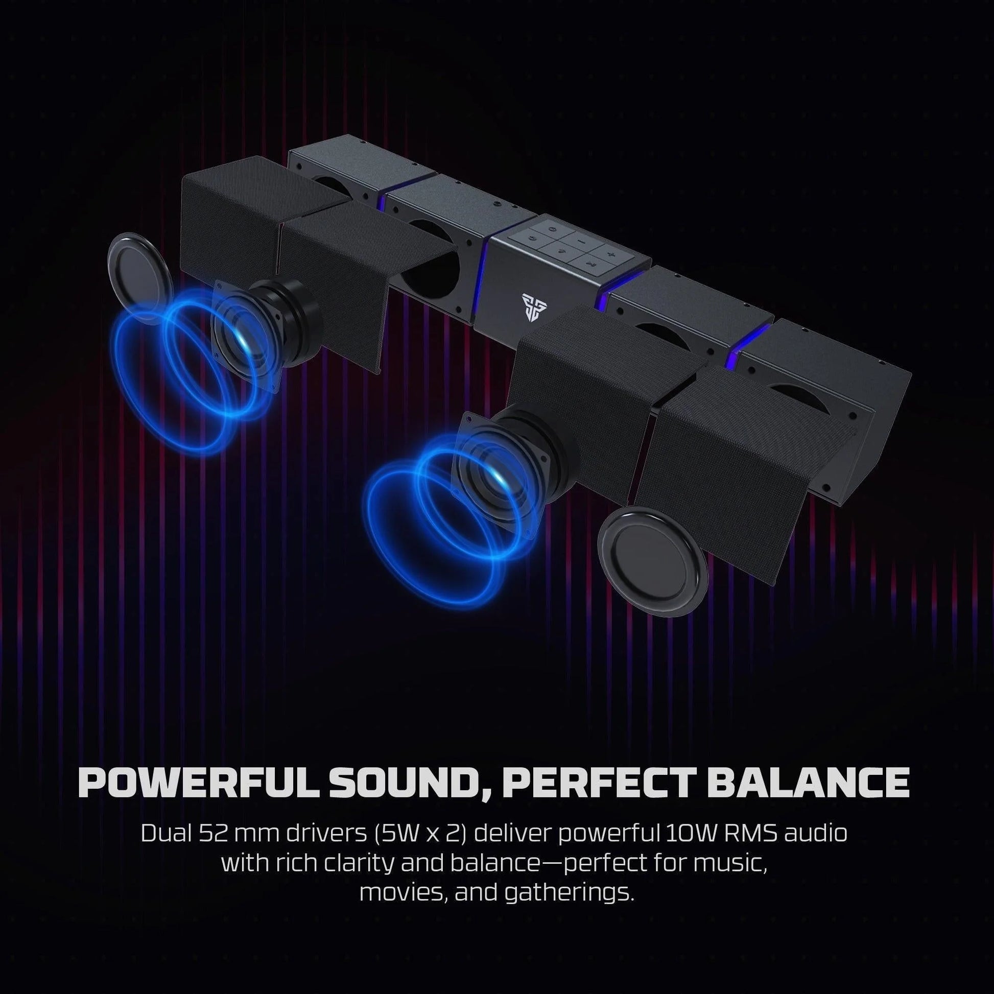 Fantech bluetooth speaker groove bar pro bs163 - audio | speakers