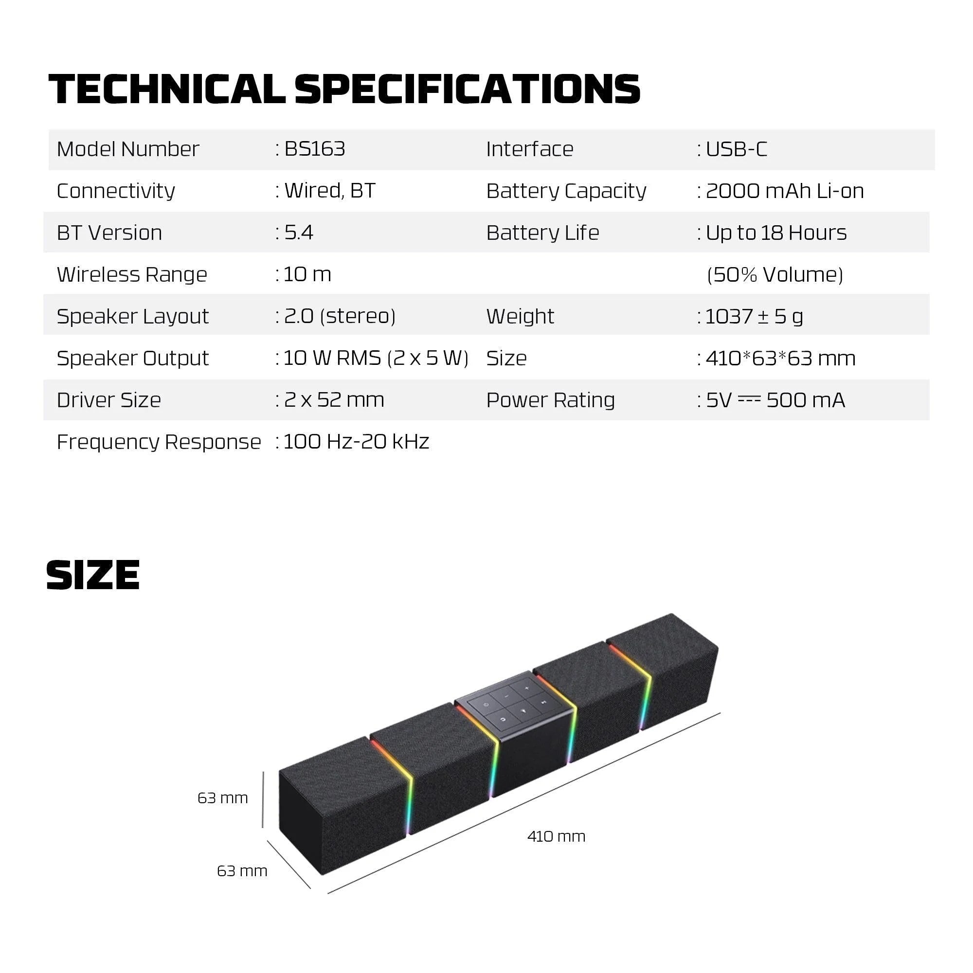 Fantech bluetooth speaker groove bar pro bs163 - audio | speakers
