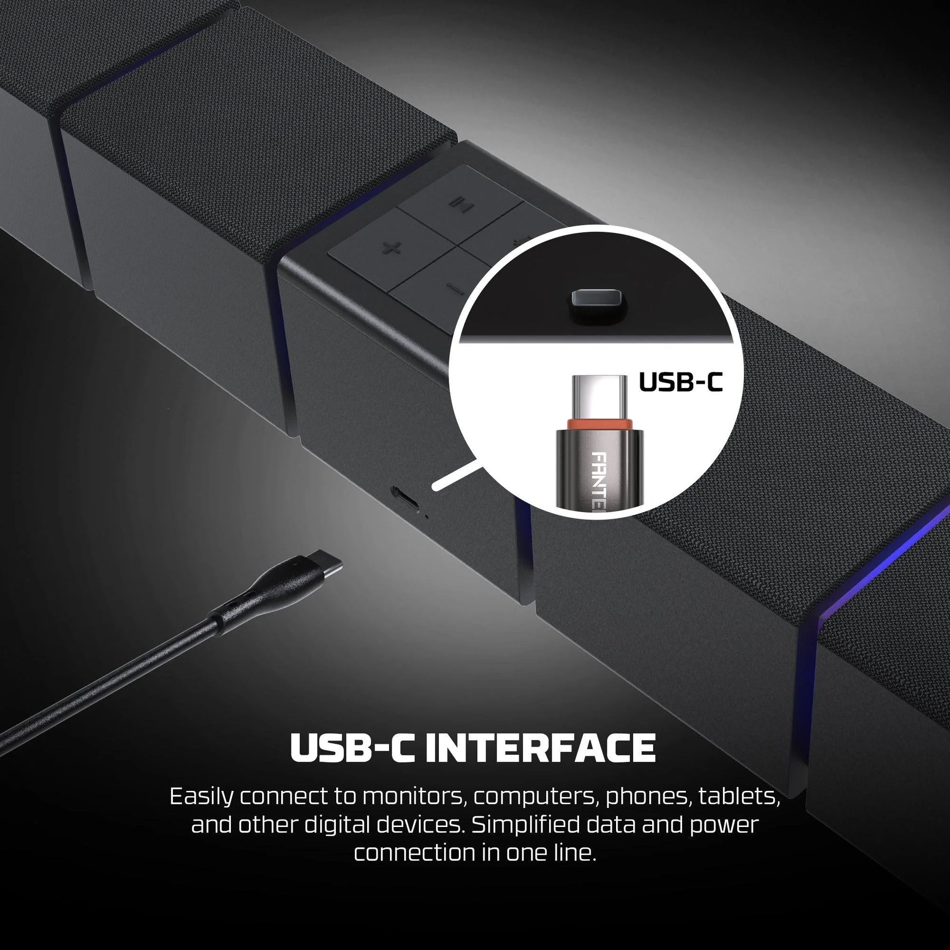 Fantech bluetooth speaker groove bar pro bs163 - audio | speakers