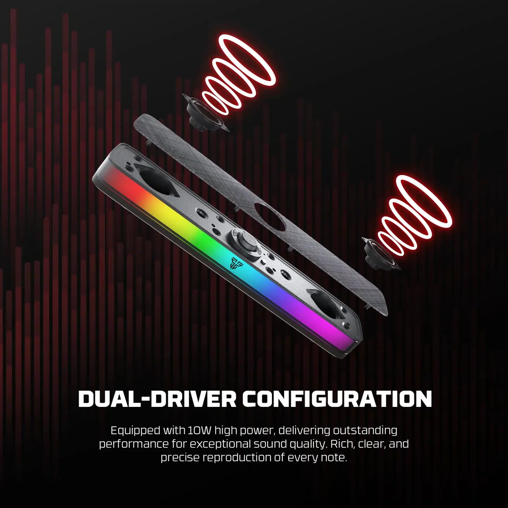 Fantech bs151 bluetooth 5.3 portable dual mode built in microphone gaming speaker - headsets