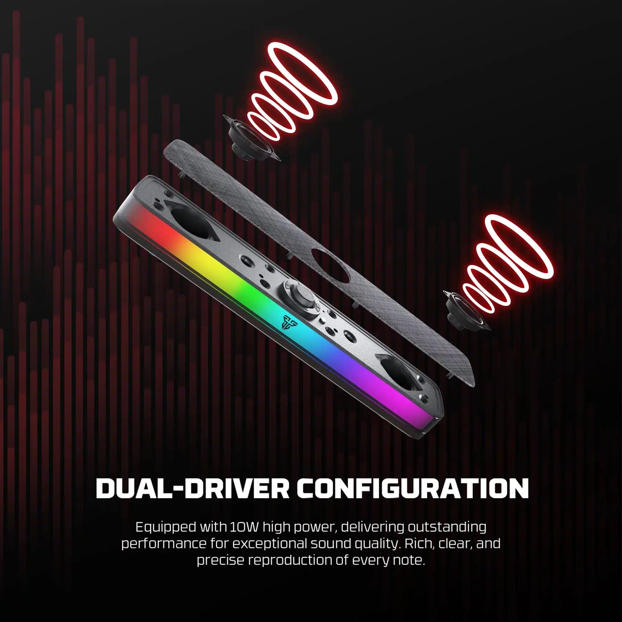 Fantech Bs151 Bluetooth 5.3 Portable Dual Mode Built in Microphone Gaming Speaker