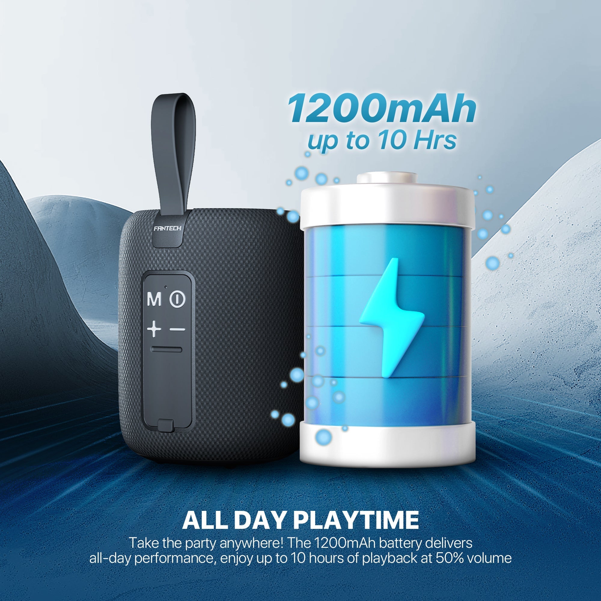 Fantech(bs157)-nerabox 5w Rms Portable Speaker - Black