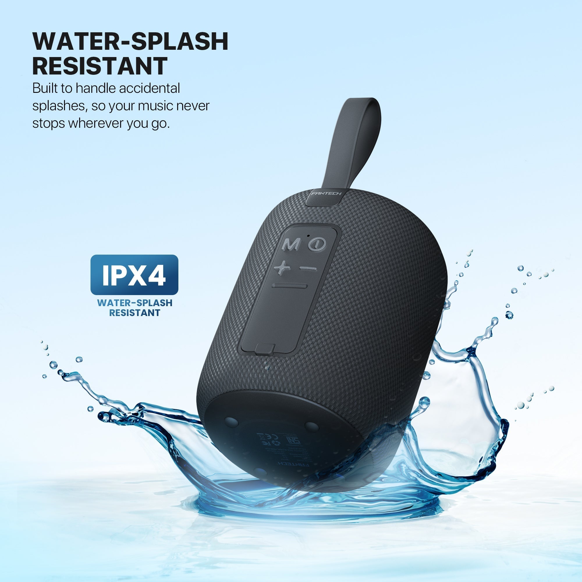 Fantech(bs157)-nerabox 5w Rms Portable Speaker - Gray