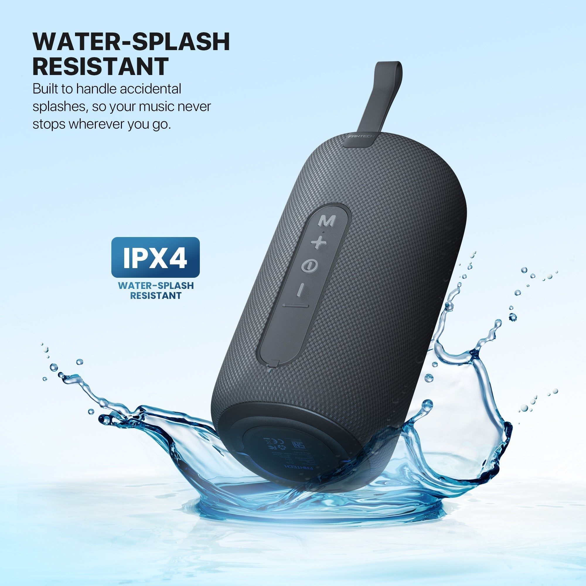 Fantech Bs159 True Wireless Rms Speaker Tws Deep Bass 10w 57mm Black