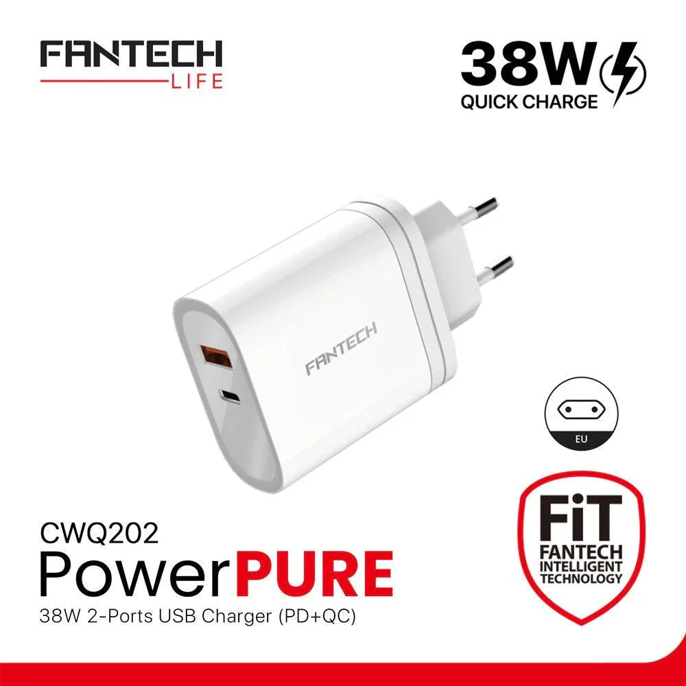 Fantech Cwq202 38w Powerpure Usb Charger (pd+qc) Default Title