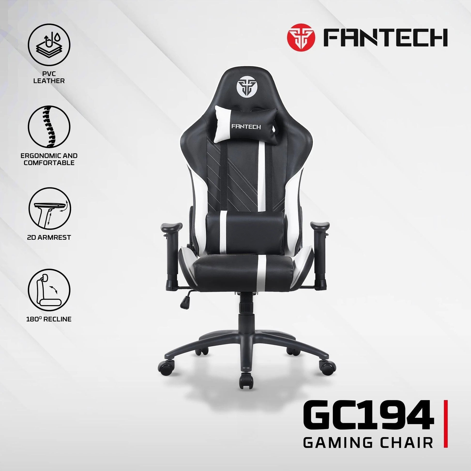 Fantech gc194 gaming chair blue - desk & chair