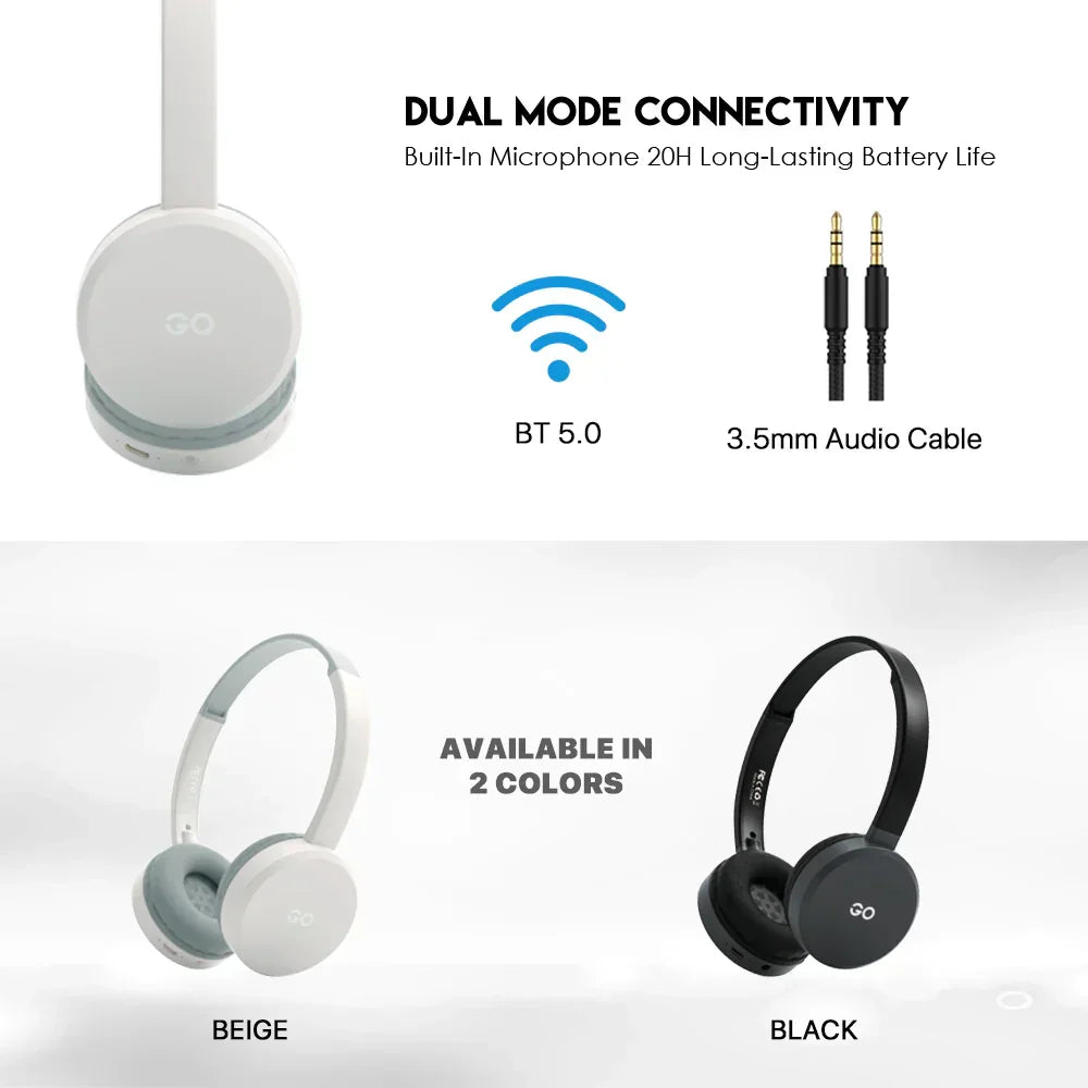 Fantech go air wireless headphone wh02 - headsets