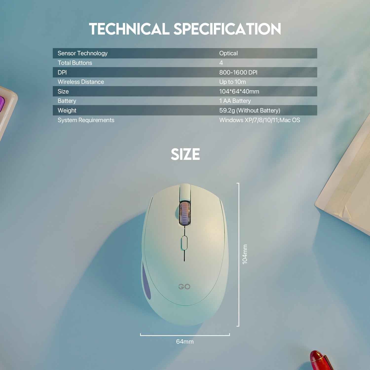 Fantech Go W193 Wireless Mouse