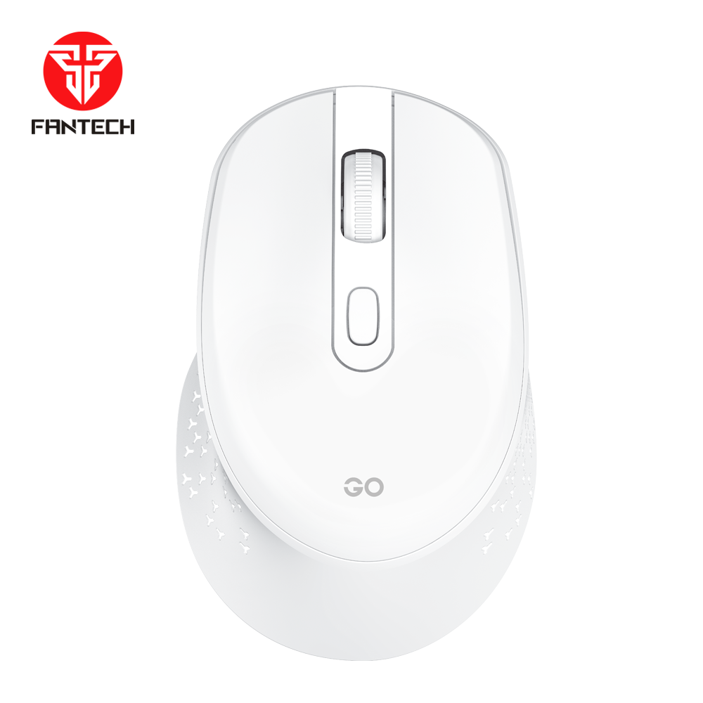 Fantech go w606 wireless mouse for effortless office productivity - white - mouse