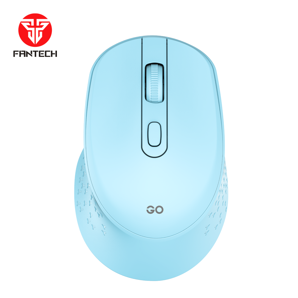 Fantech go w606 wireless mouse for effortless office productivity - blue - mouse