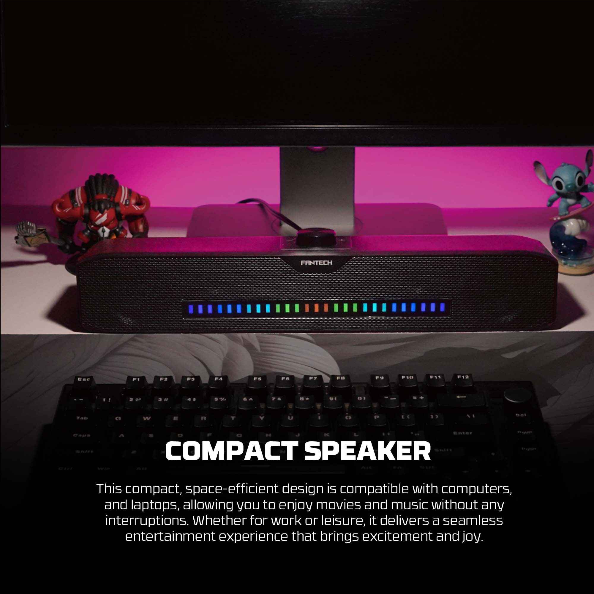 Fantech Gs303 Groove Bar Dual Mode Rgb Lighting Gaming Speaker