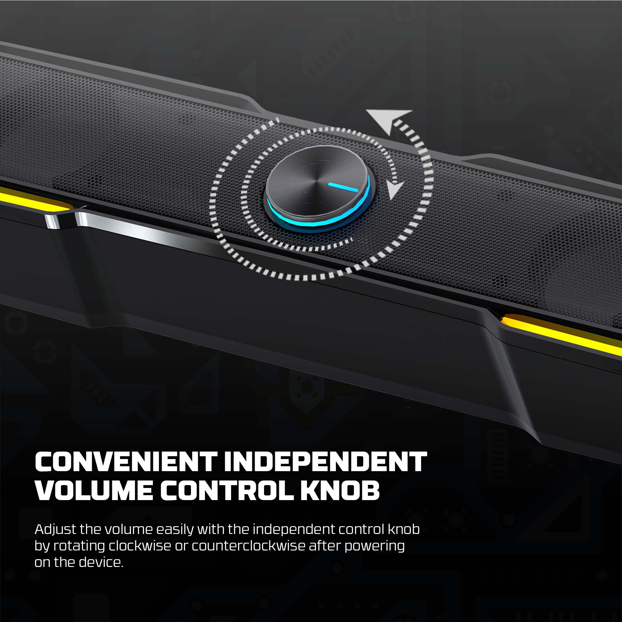 Fantech Gs305 Bluetooth 5.3 Soundbar Dual Mode Rgb Lighting Gaming Speaker - Gameonjo