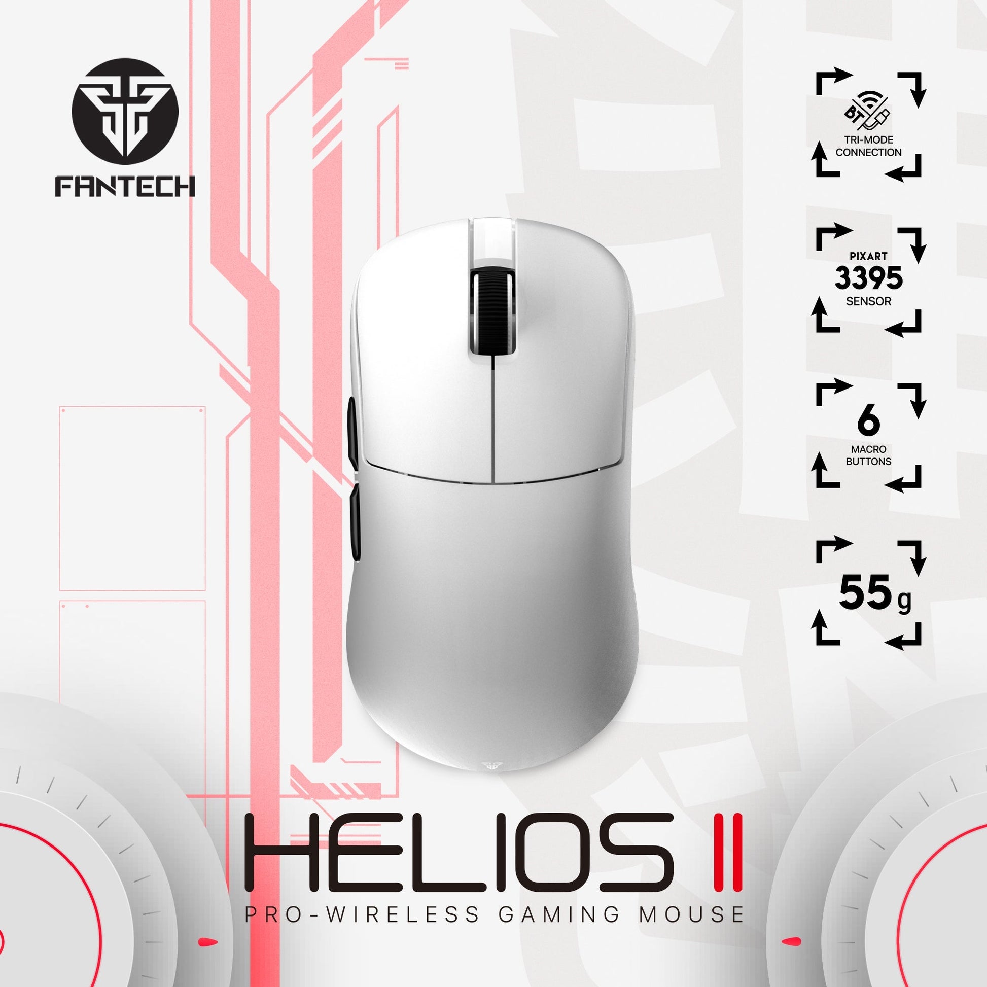 Fantech Helios Ii Xd3 V3 Gaming Mouse - Gameonjo