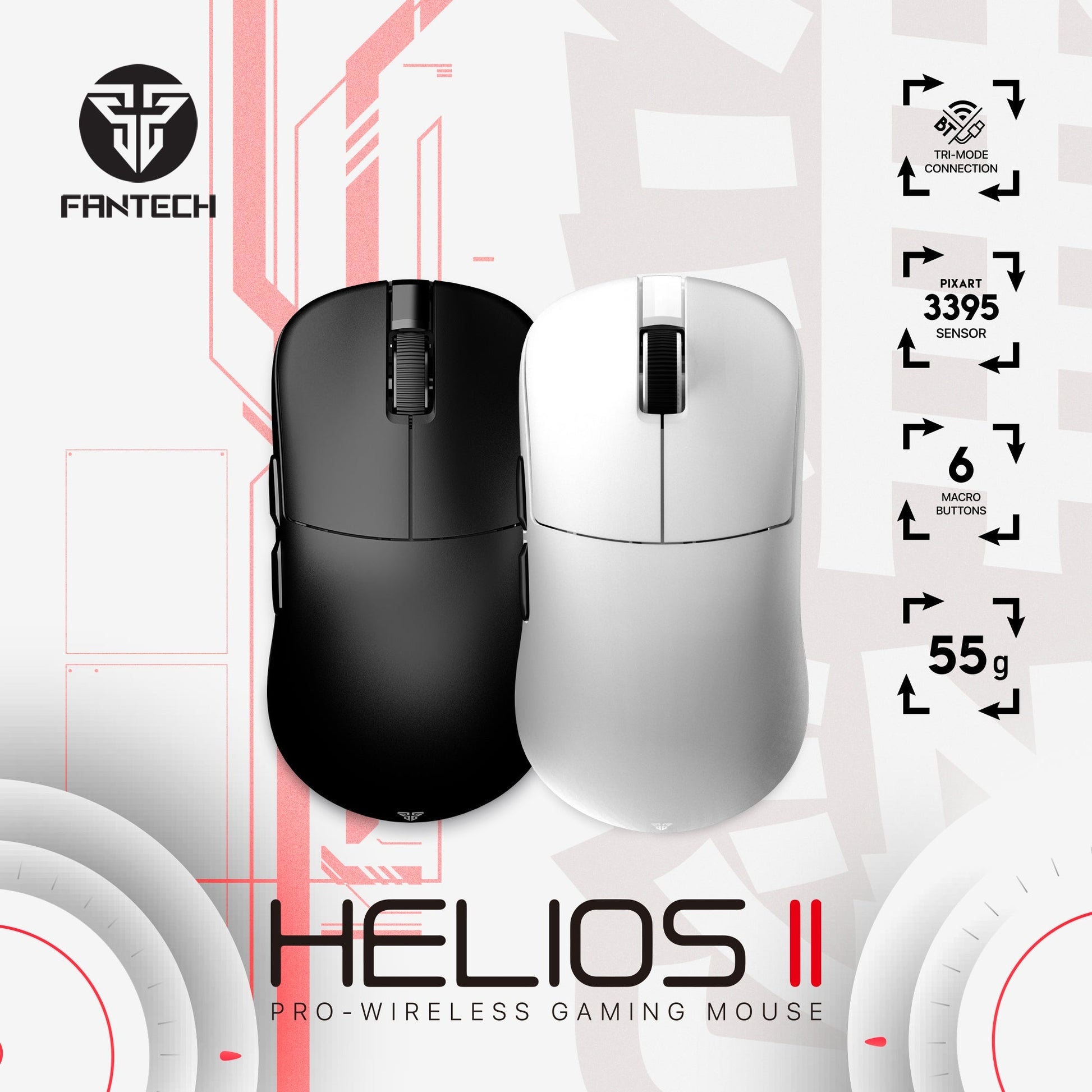 Fantech Helios Ii Xd3 V3 Gaming Mouse - Gameonjo