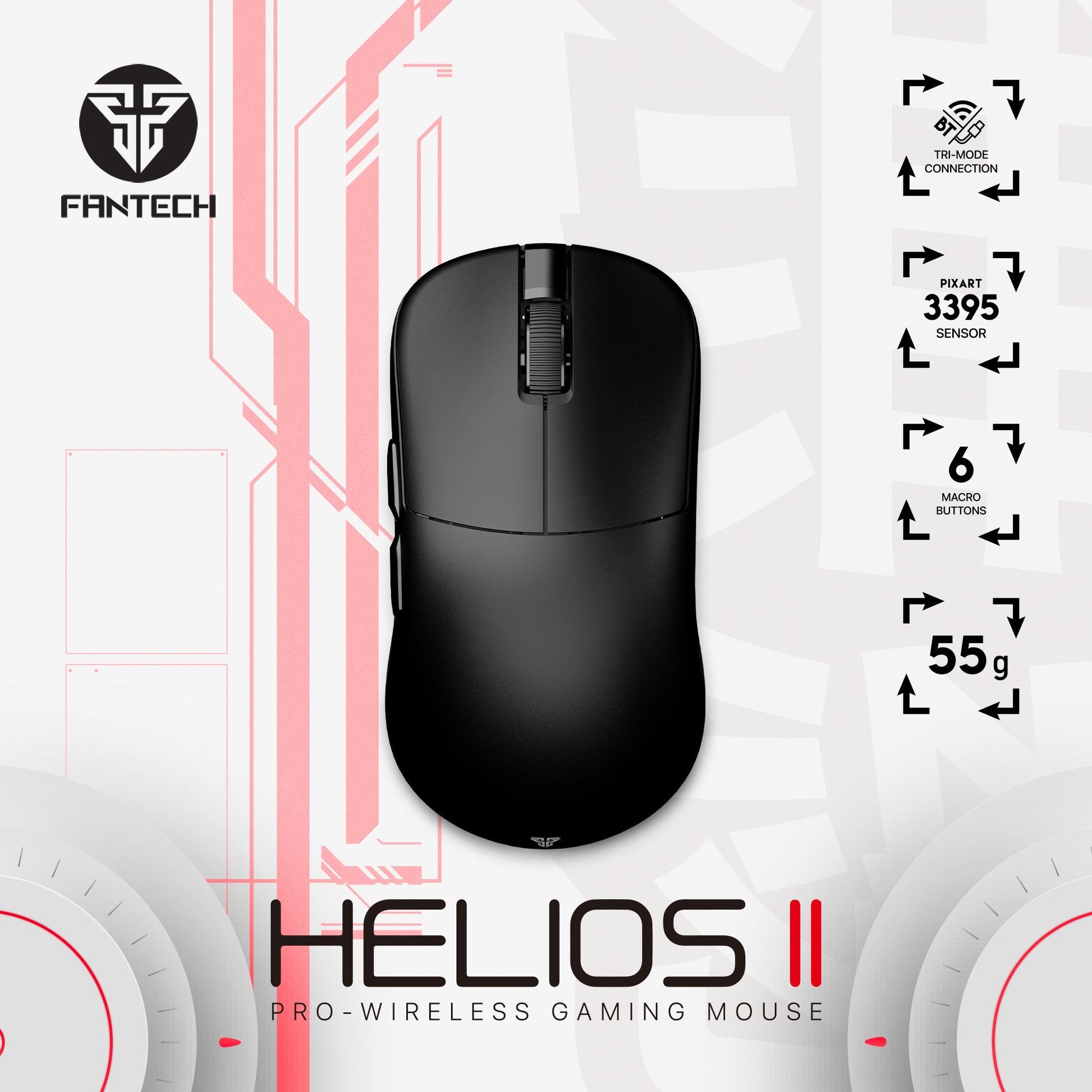 Fantech Helios Ii Xd3 V3 Gaming Mouse - Gameonjo