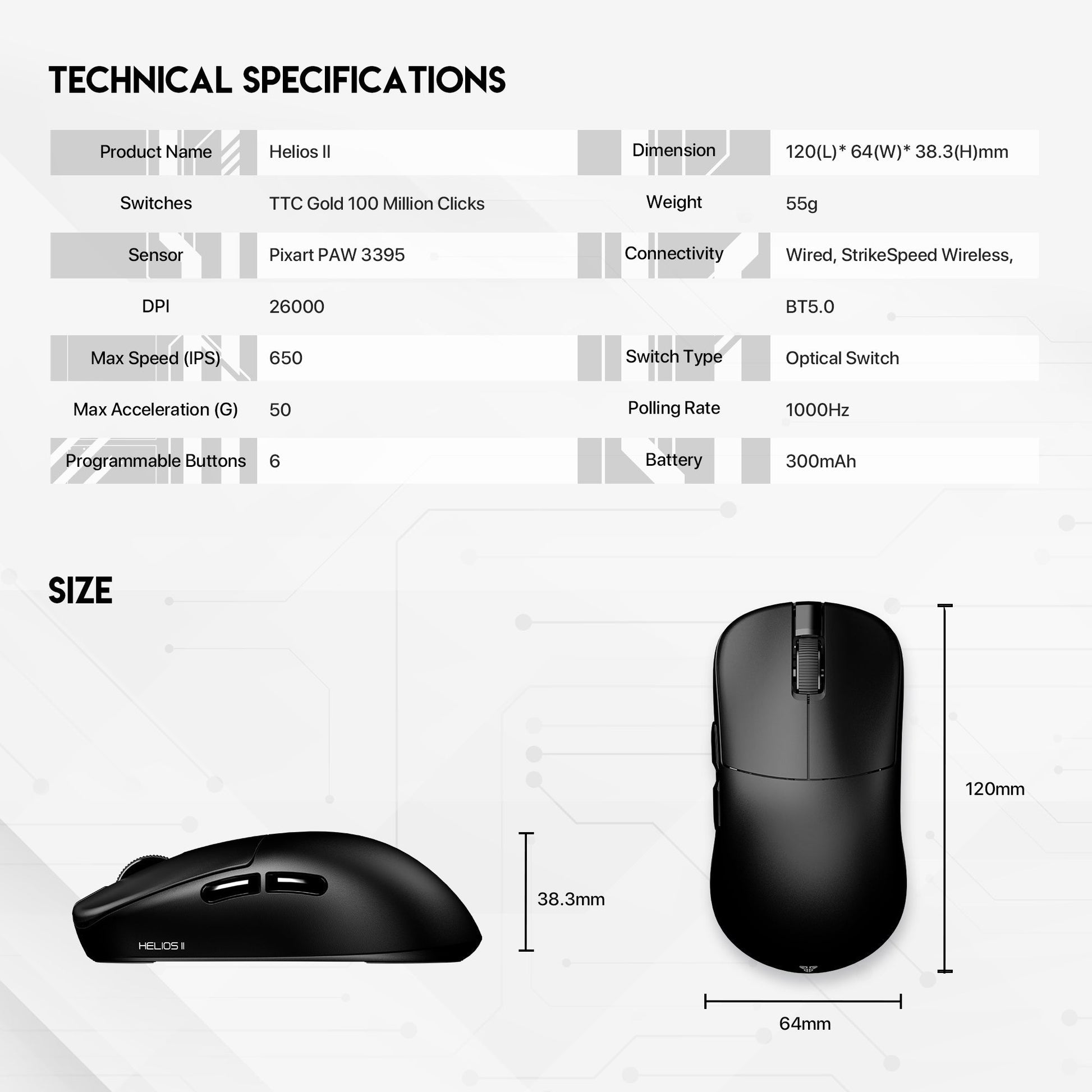 Fantech Helios Ii Xd3 V3 Gaming Mouse - Gameonjo
