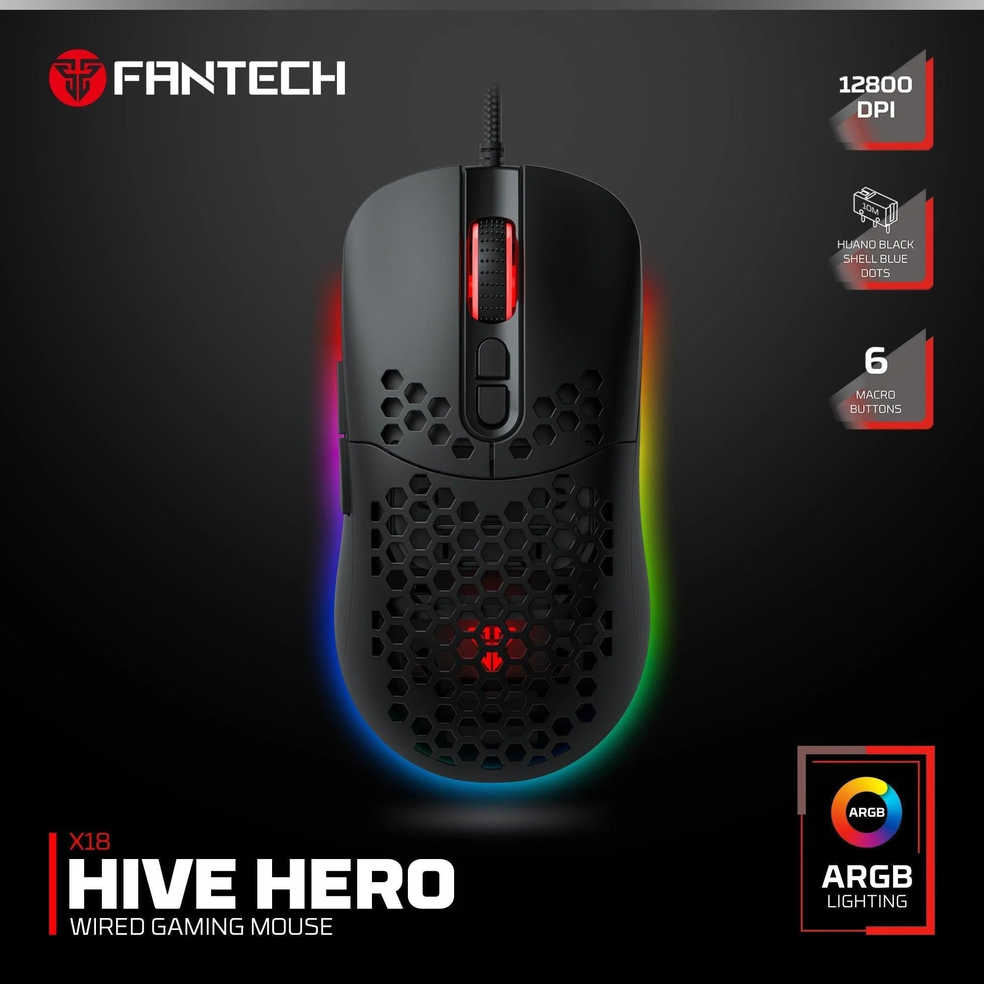 Fantech hero combo p53 keyboard and mouse and headset and mousepad + stand free