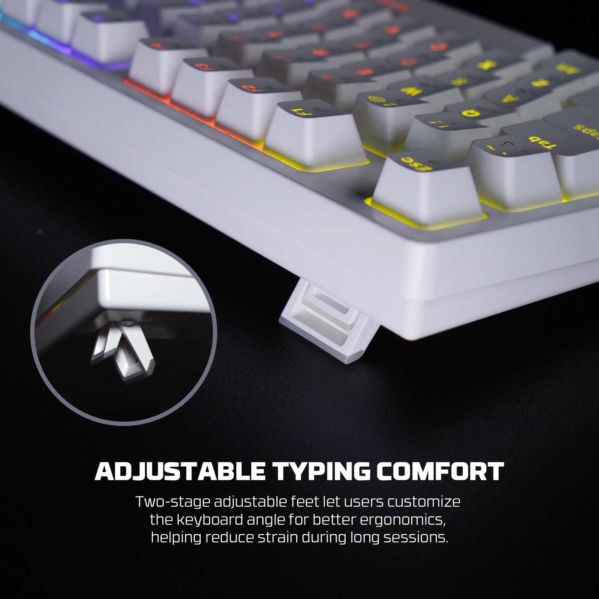 Fantech Hero Mk875v2 Gaming Keyboard Rgb (ps5 - Ps4 - Pc)